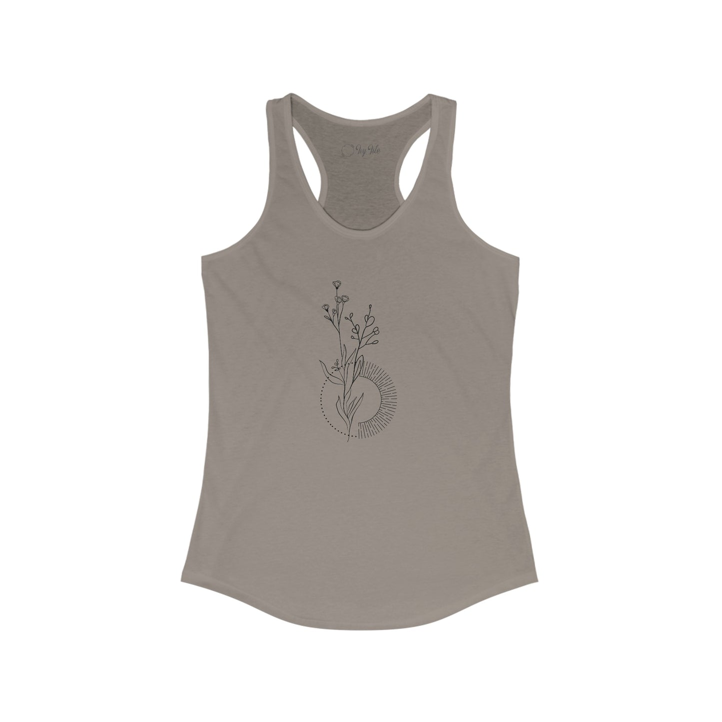 Flower and Circle Racerback Tank