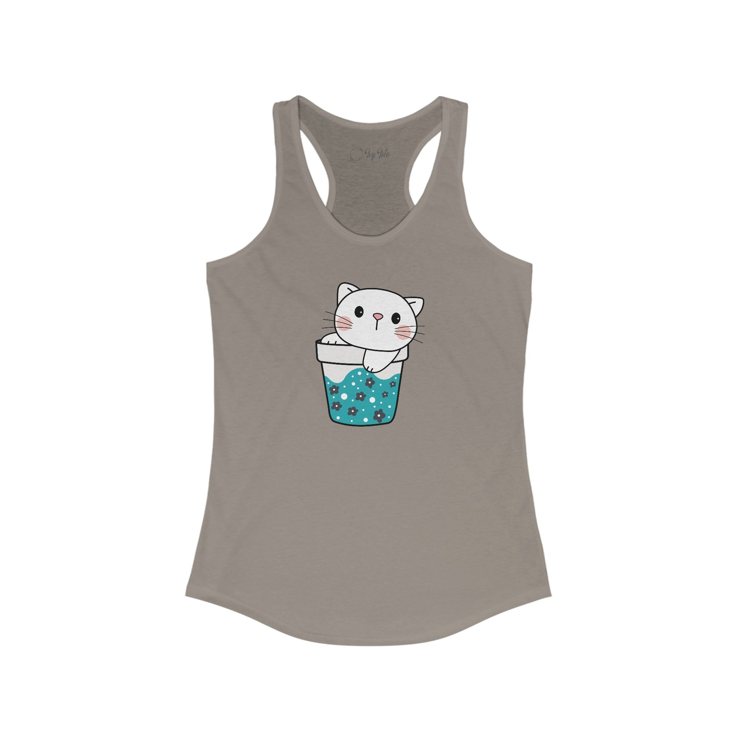 Cute Cat Cup Racerback Tank