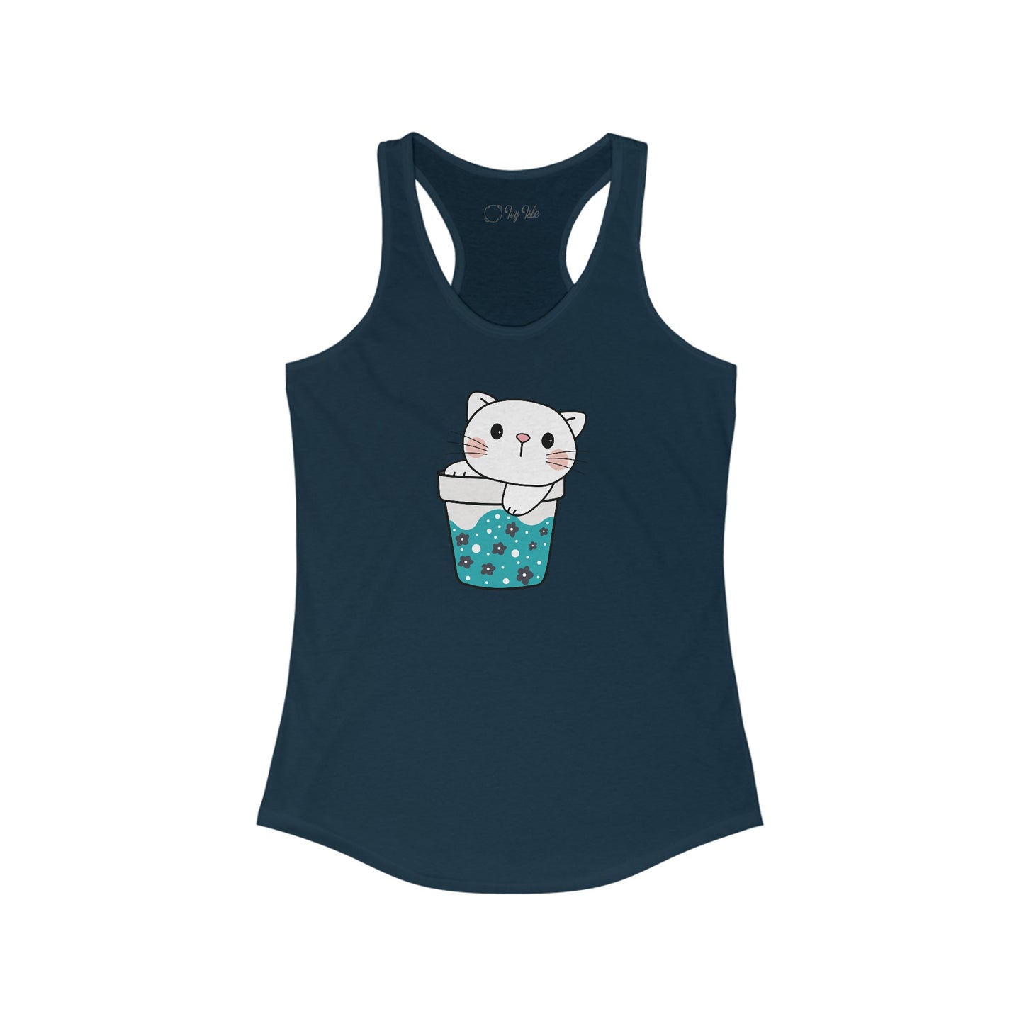 Cute Cat Cup Racerback Tank