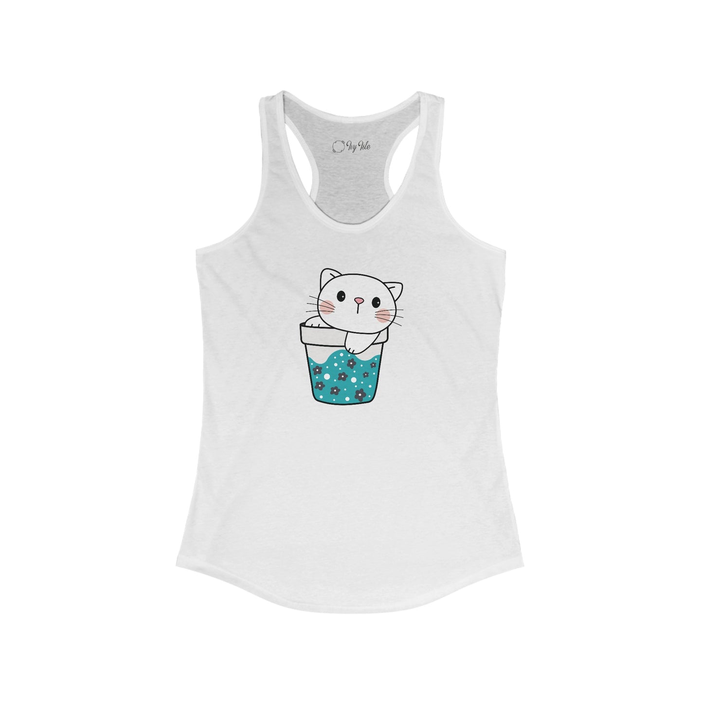 Cute Cat Cup Racerback Tank