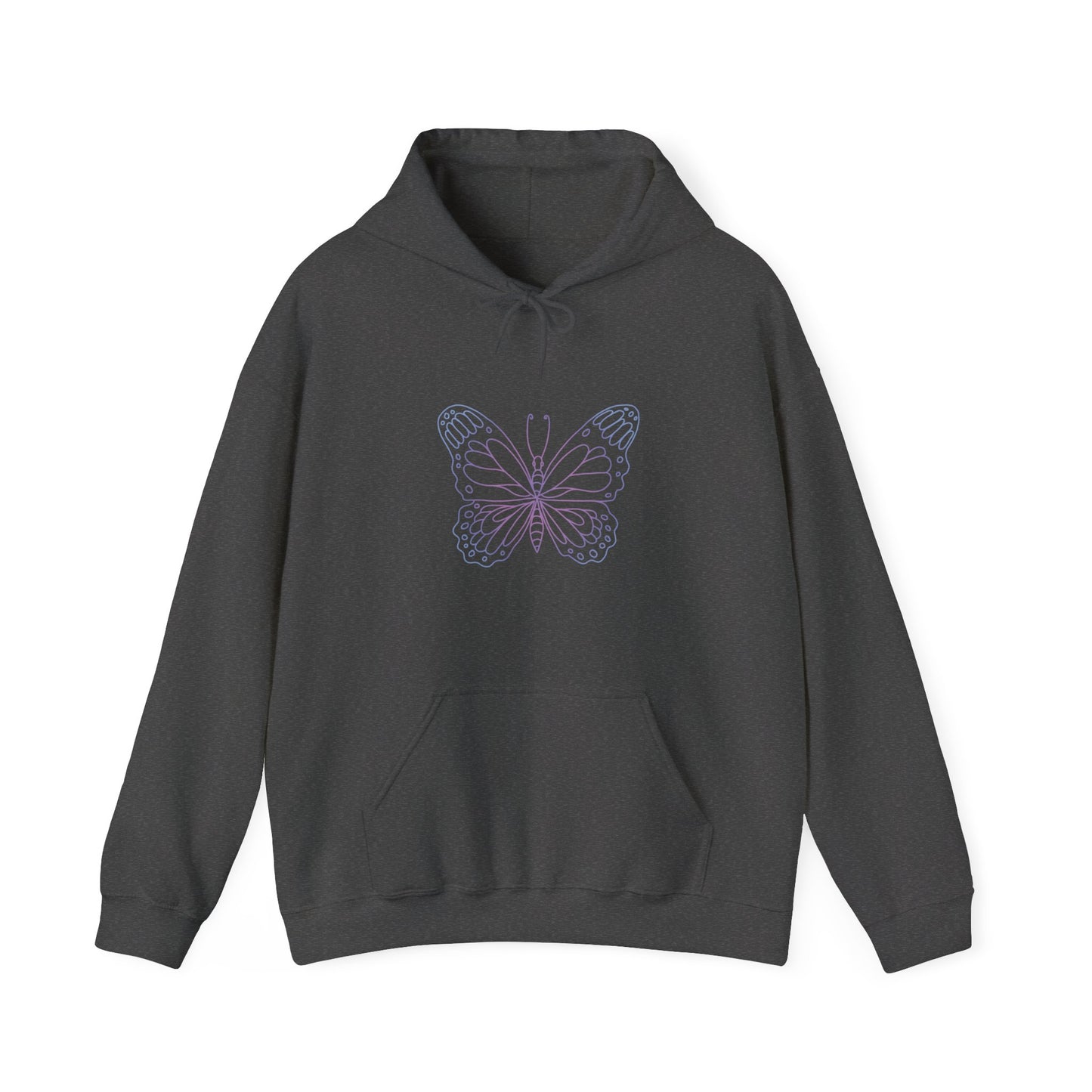Colorful Butterfly Hooded Sweatshirt