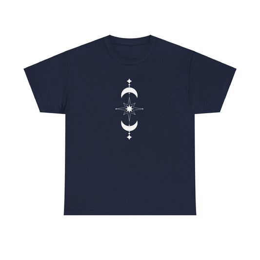 Linear Star and Moons Short Sleeve Tee