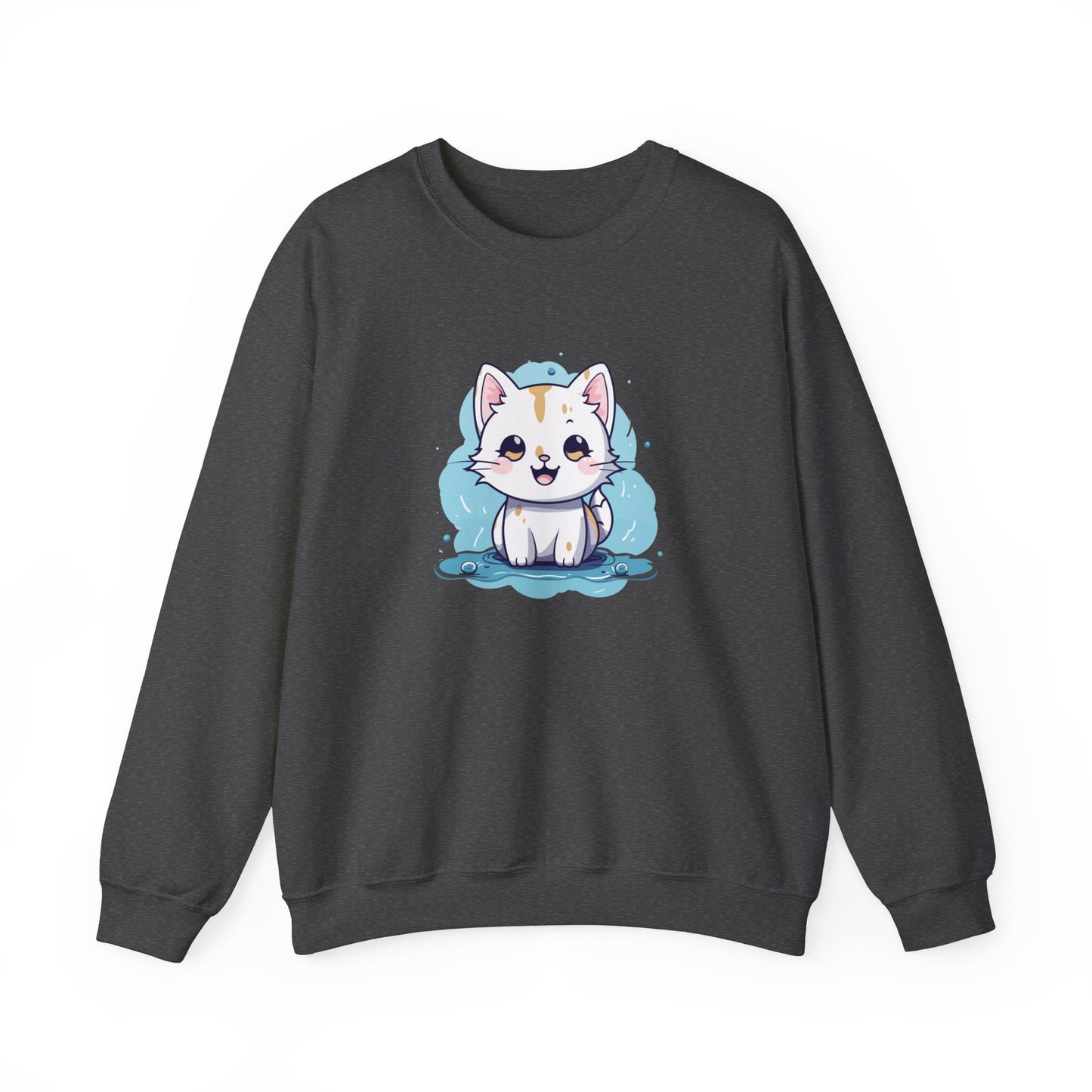 Cute Blue Cat Sweatshirt