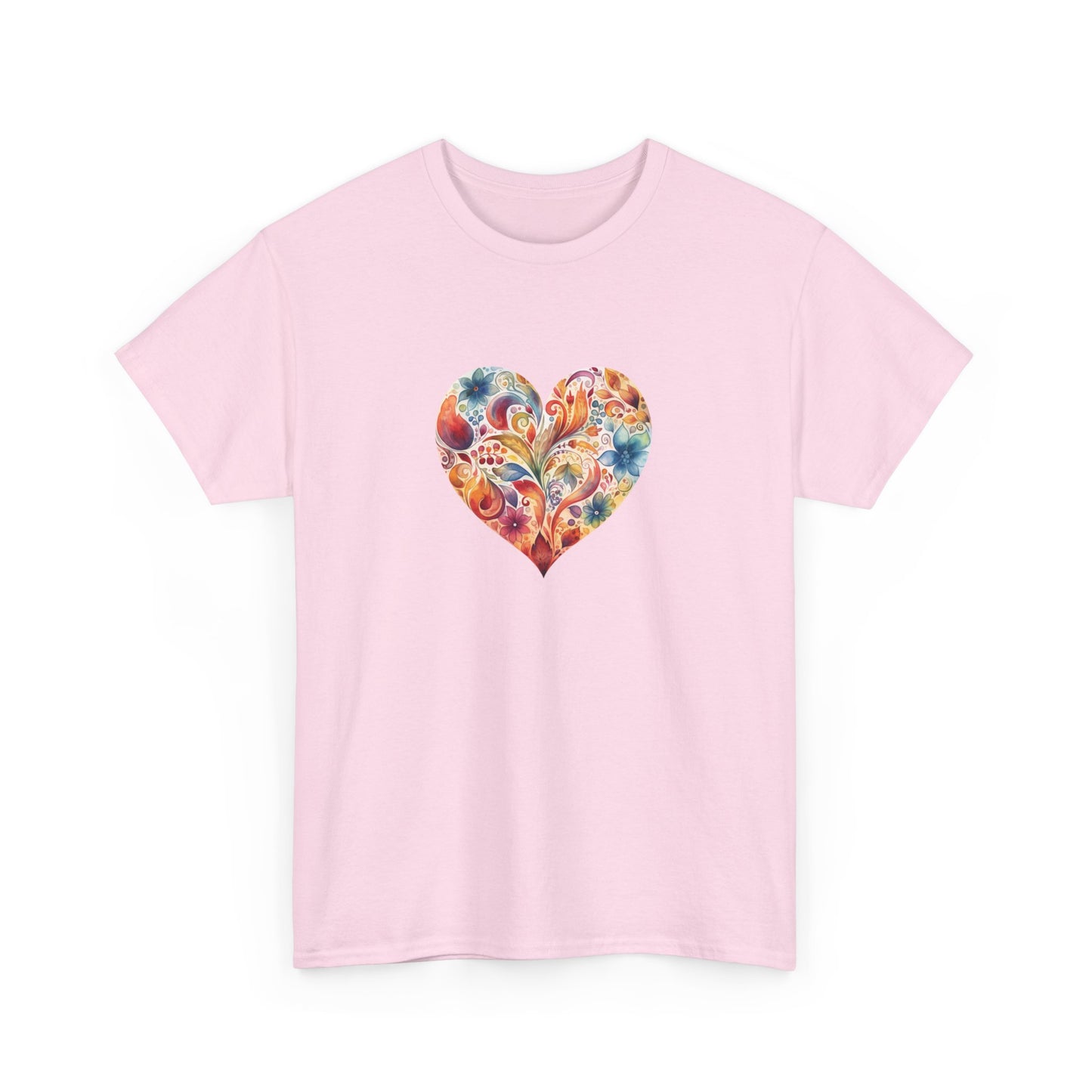 Watercolor Heart Short Sleeve Tee 002