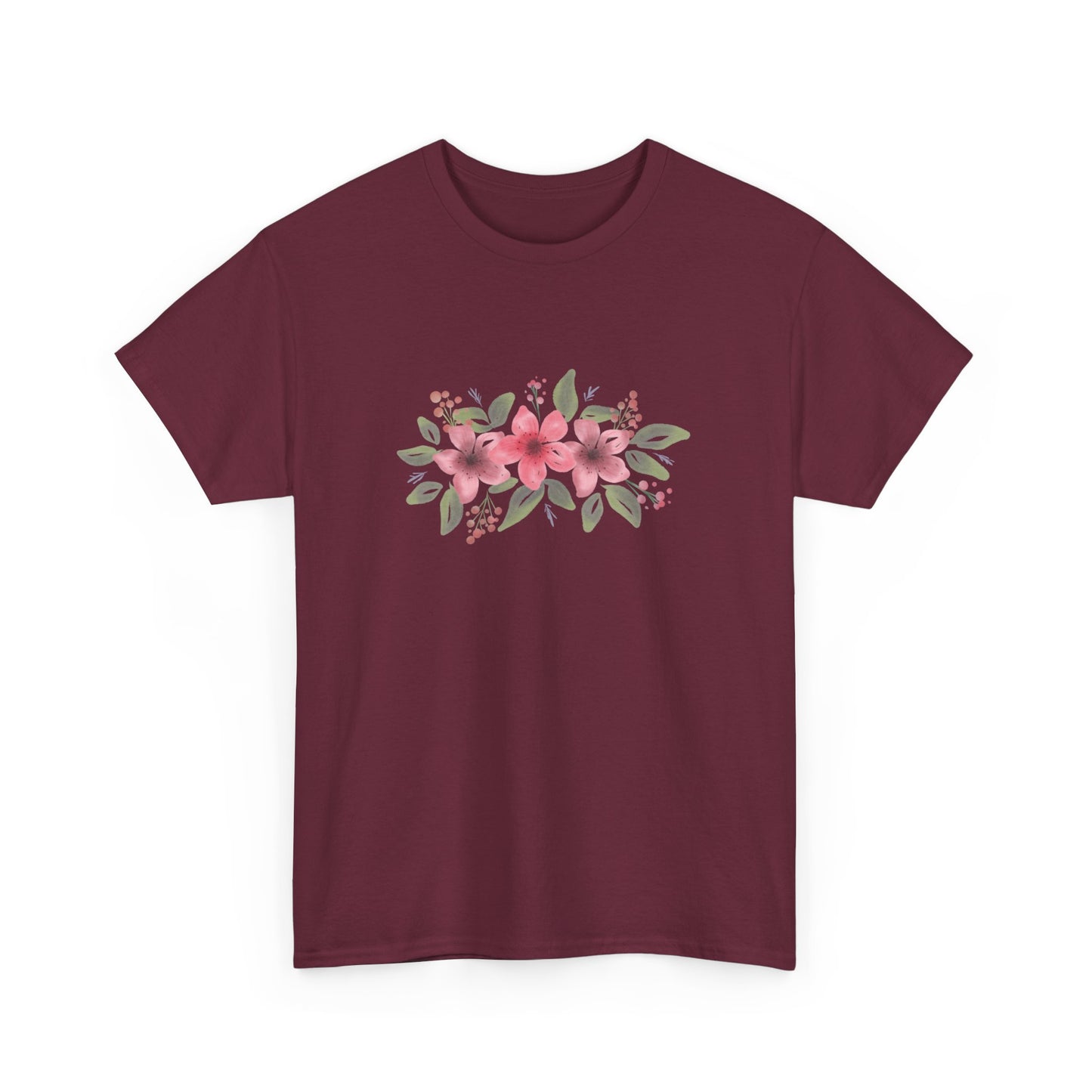 Pink Flowers Short Sleeve Tee