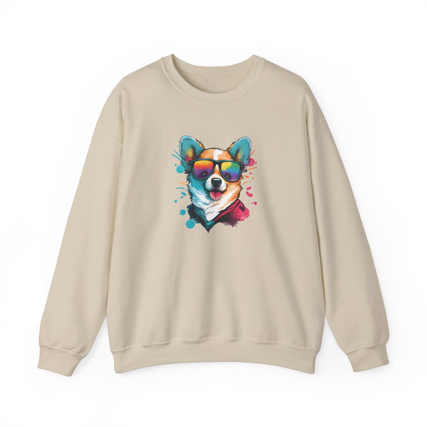 Dog with Sunglasses Sweatshirt 005