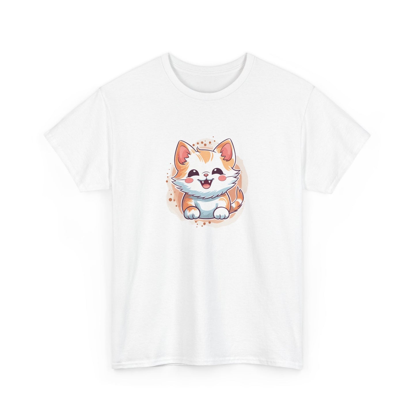 Cute Brown Cat Short Sleeve Tee