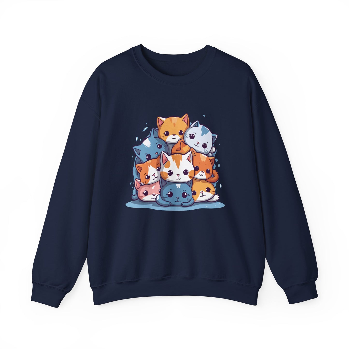 Cute Cat Pile Sweatshirt