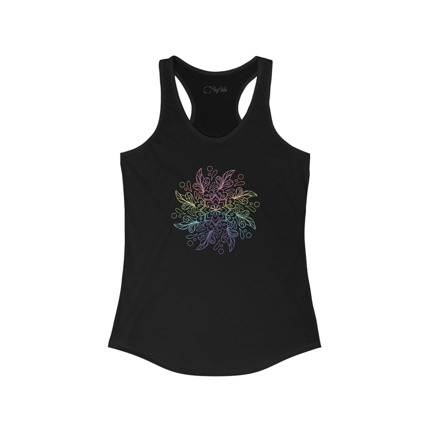 Colorful Mandala Racerback Tank (038)