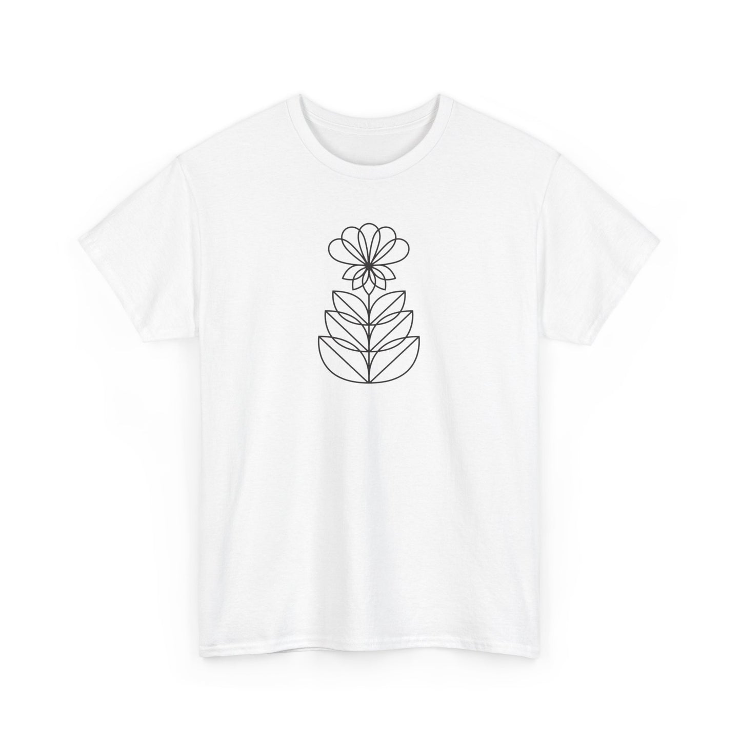 Abstract Flower Short Sleeve Tee