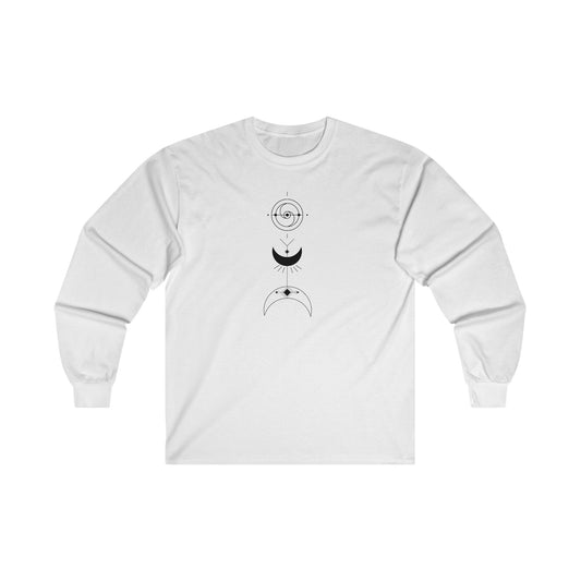 Linear Moons Long Sleeve Tee