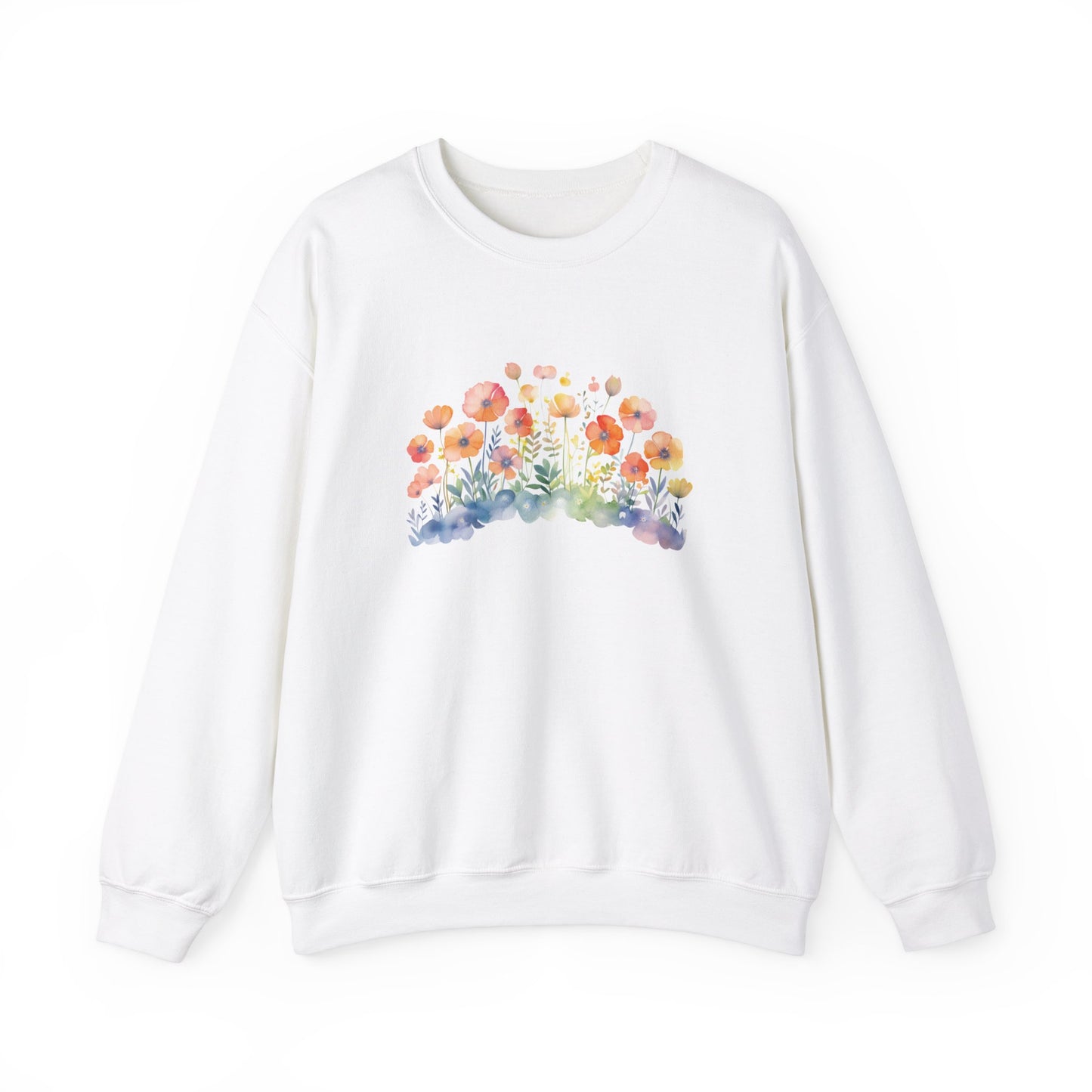 Pretty Watercolor Flowers Sweatshirt