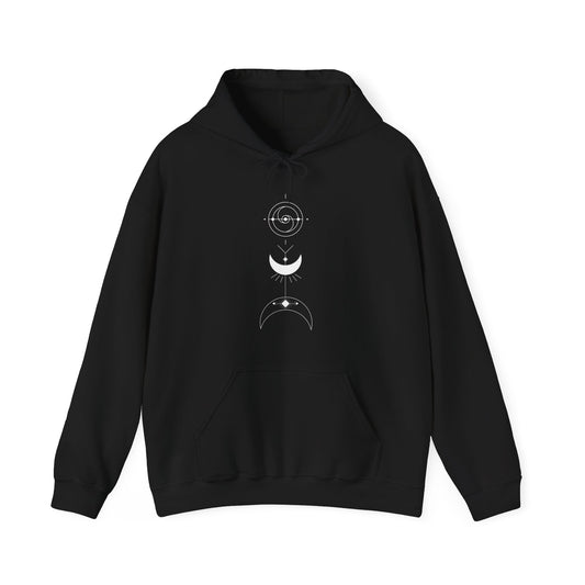 Linear Moons Hooded Sweatshirt