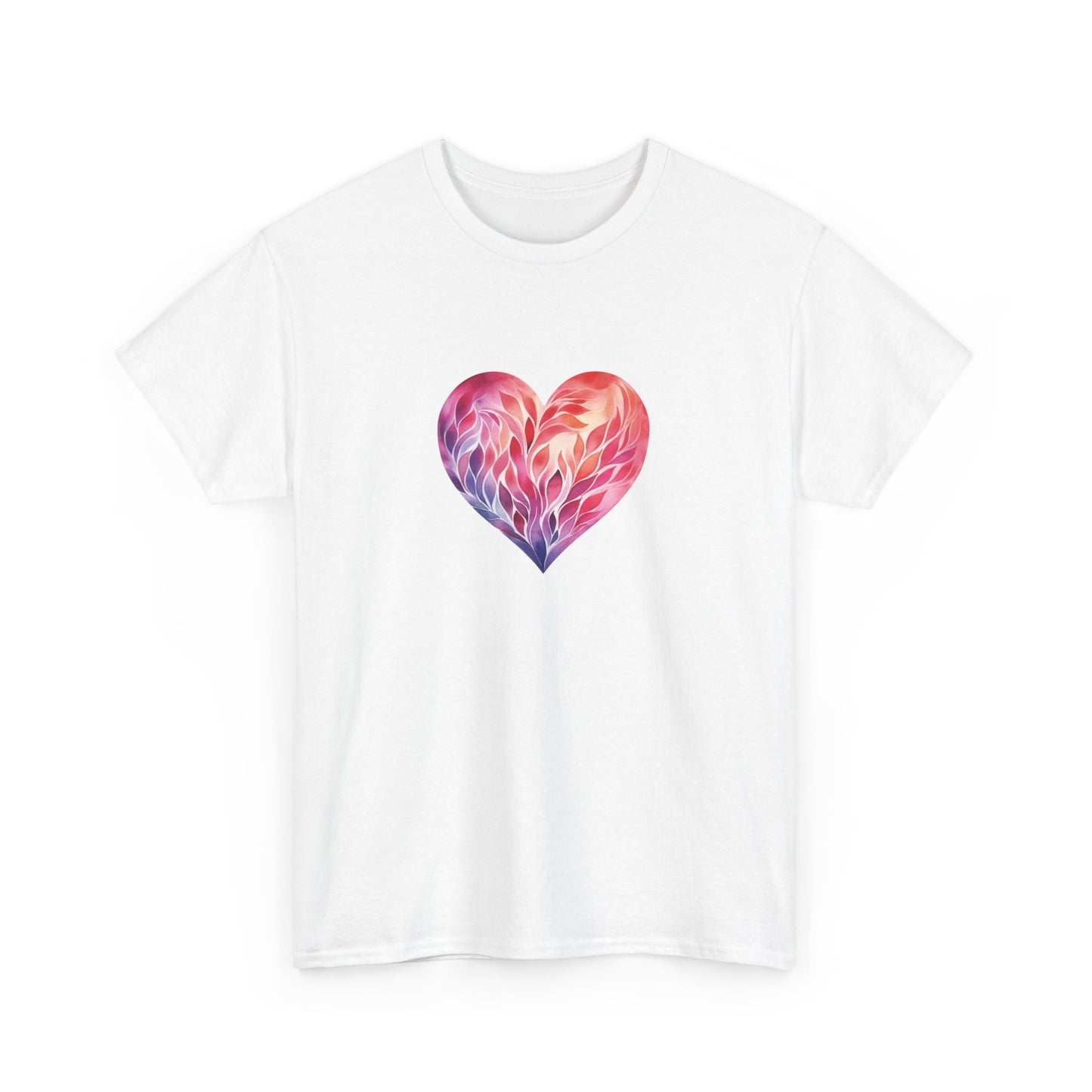 Watercolor Heart Short Sleeve Tee 004