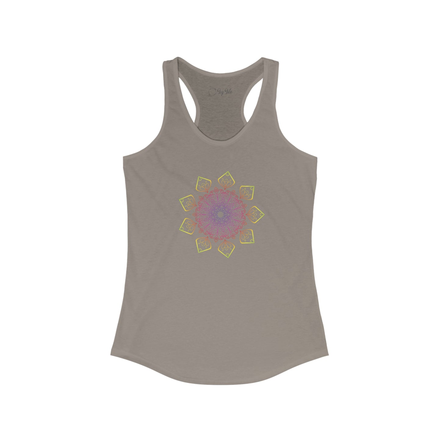 Colorful Mandala Racerback Tank (002)