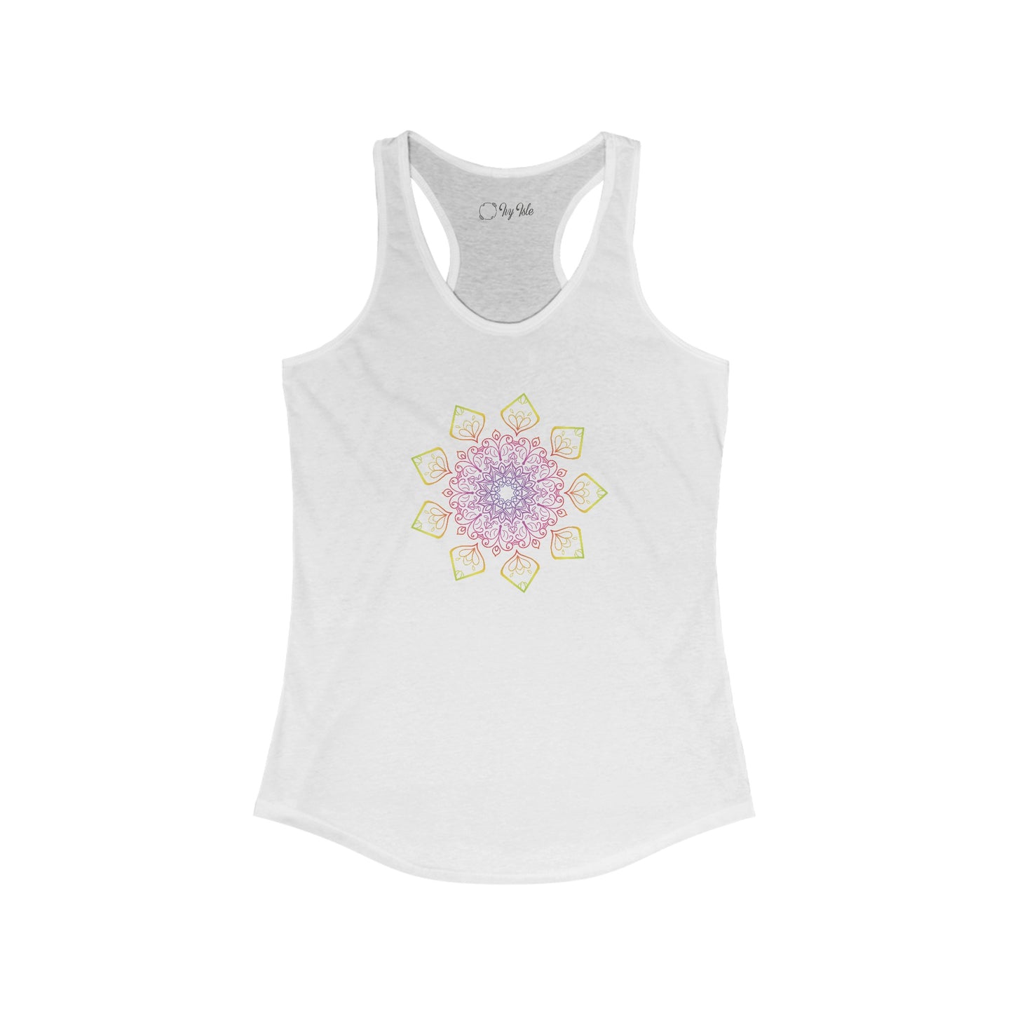 Colorful Mandala Racerback Tank (002)