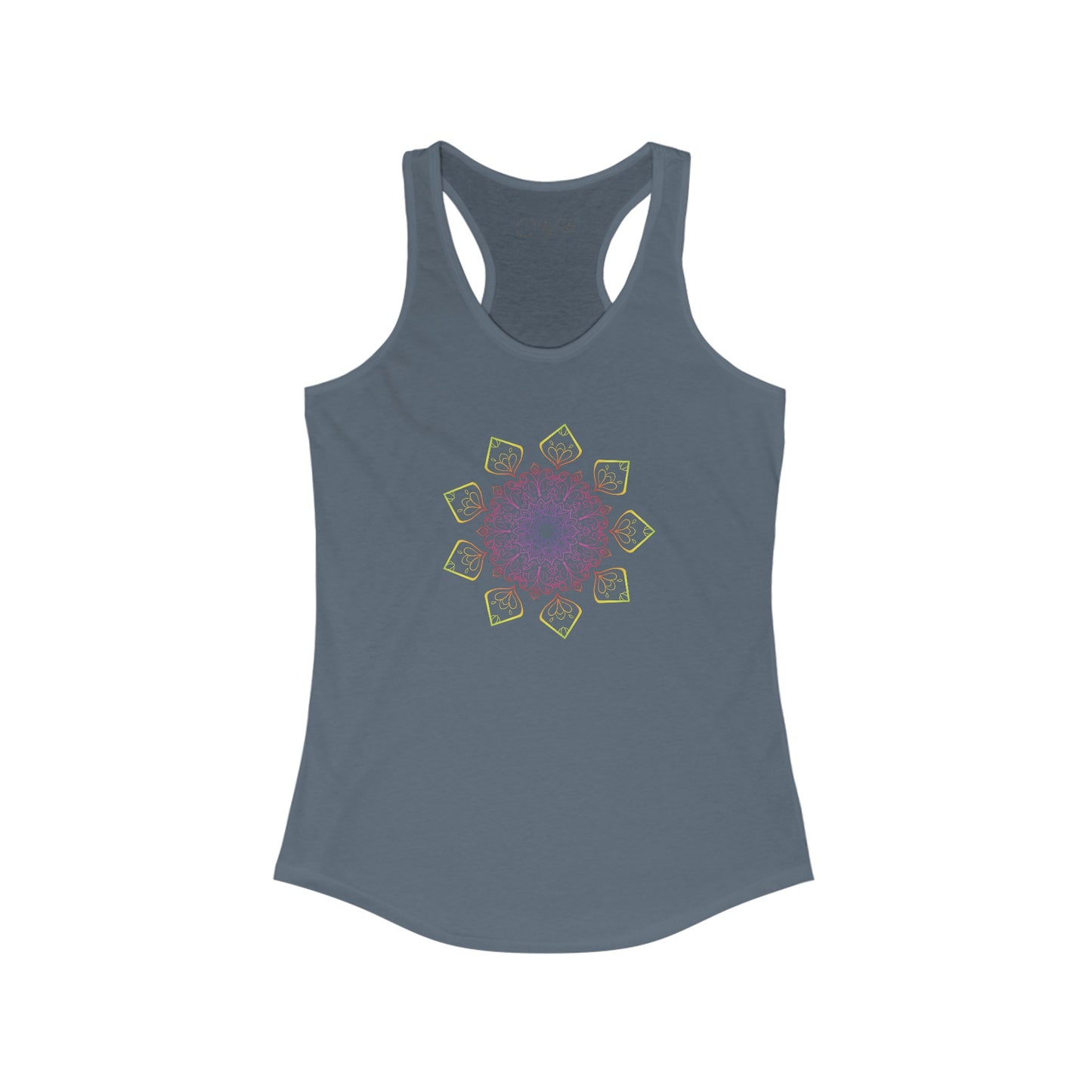 Colorful Mandala Racerback Tank (002)