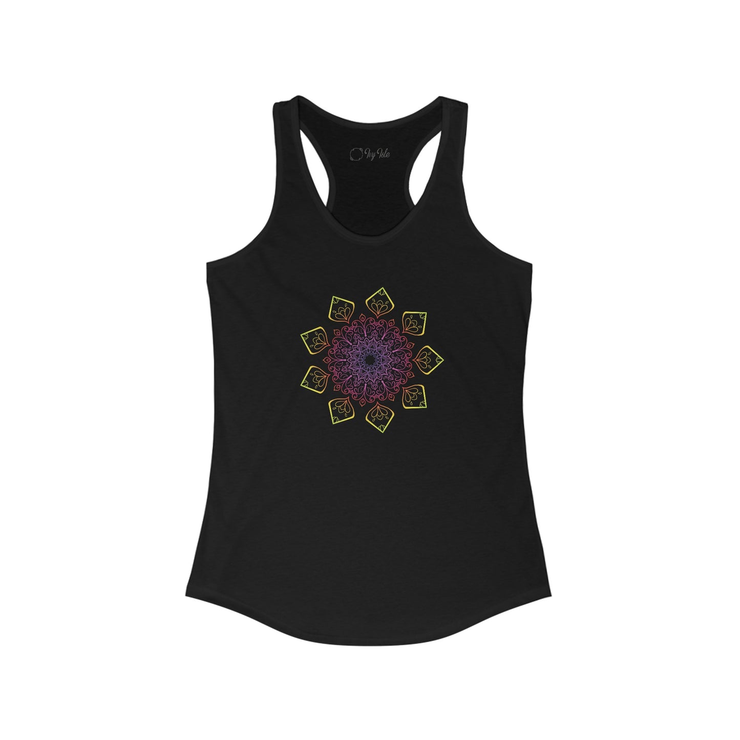 Colorful Mandala Racerback Tank (002)