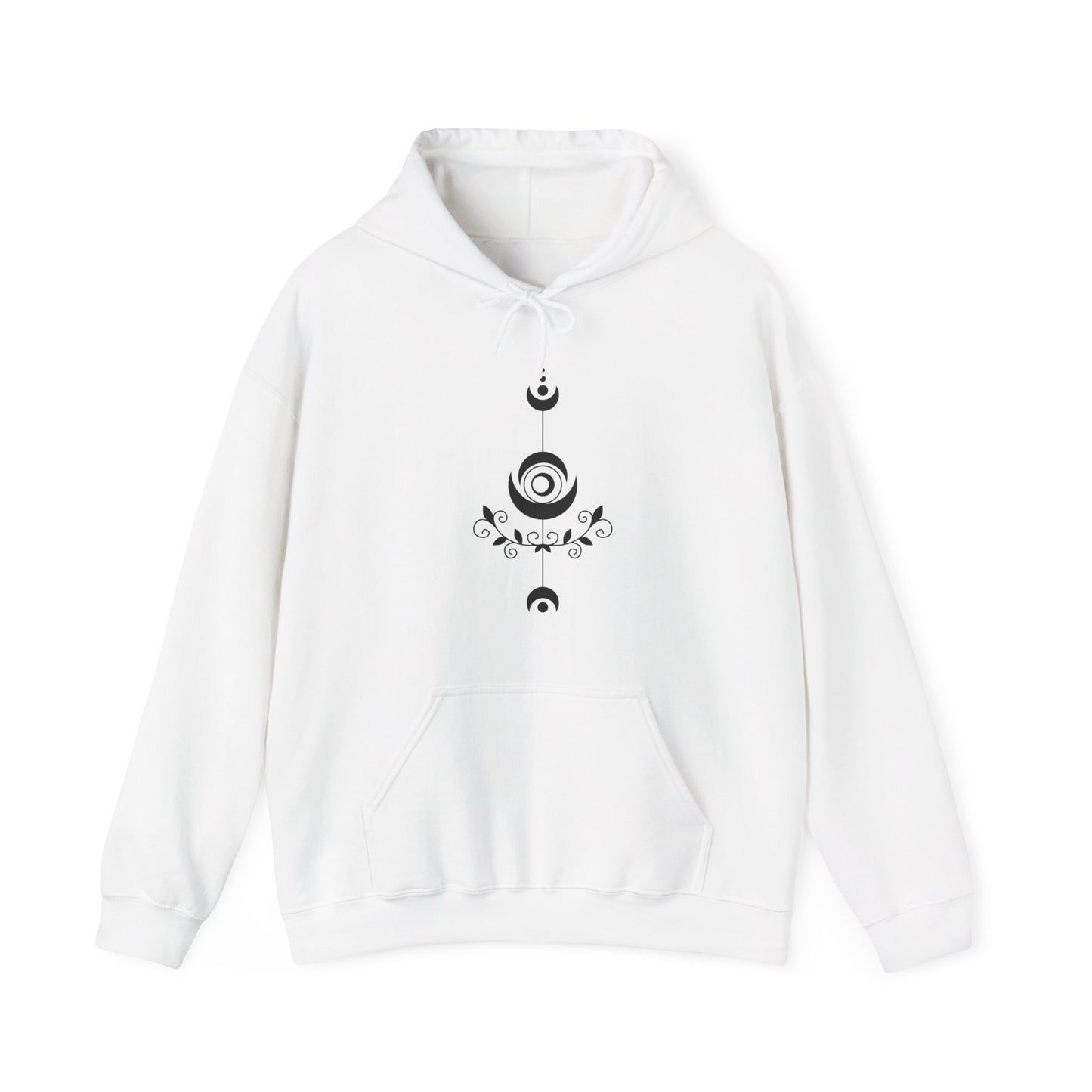 Decorative Moons Hooded Sweatshirt