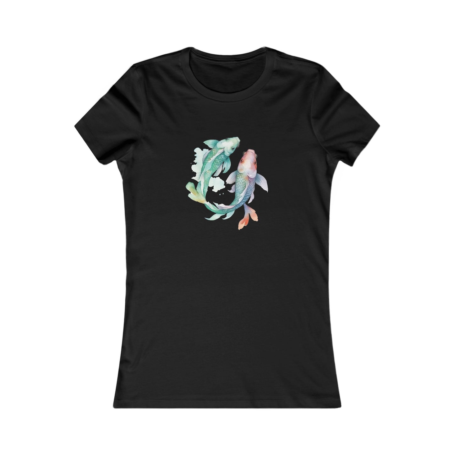Watercolor Fish Fitted Tee
