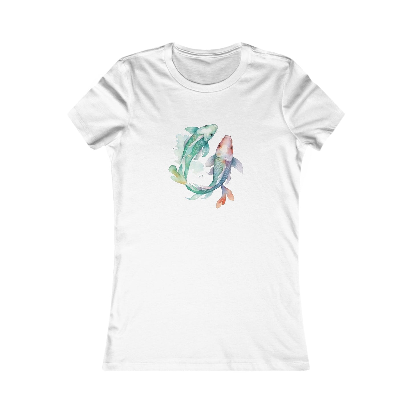 Watercolor Fish Fitted Tee