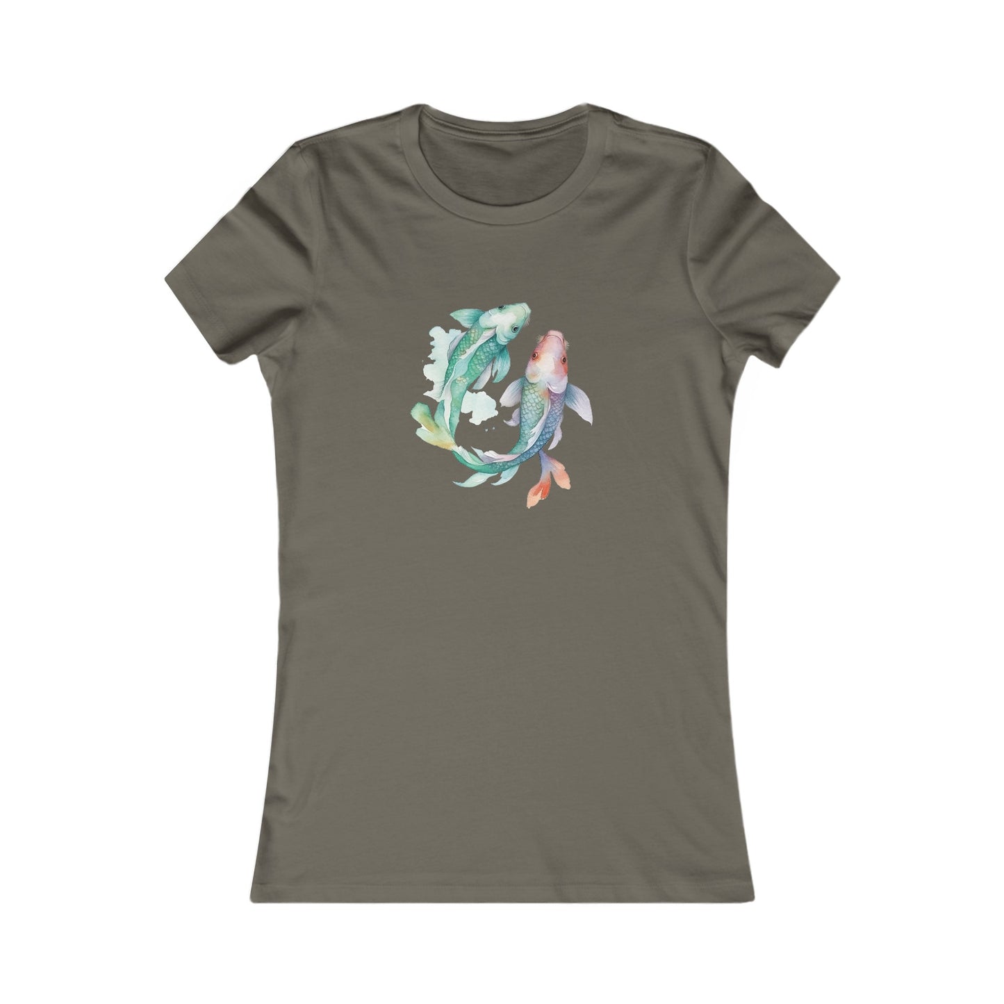 Watercolor Fish Fitted Tee