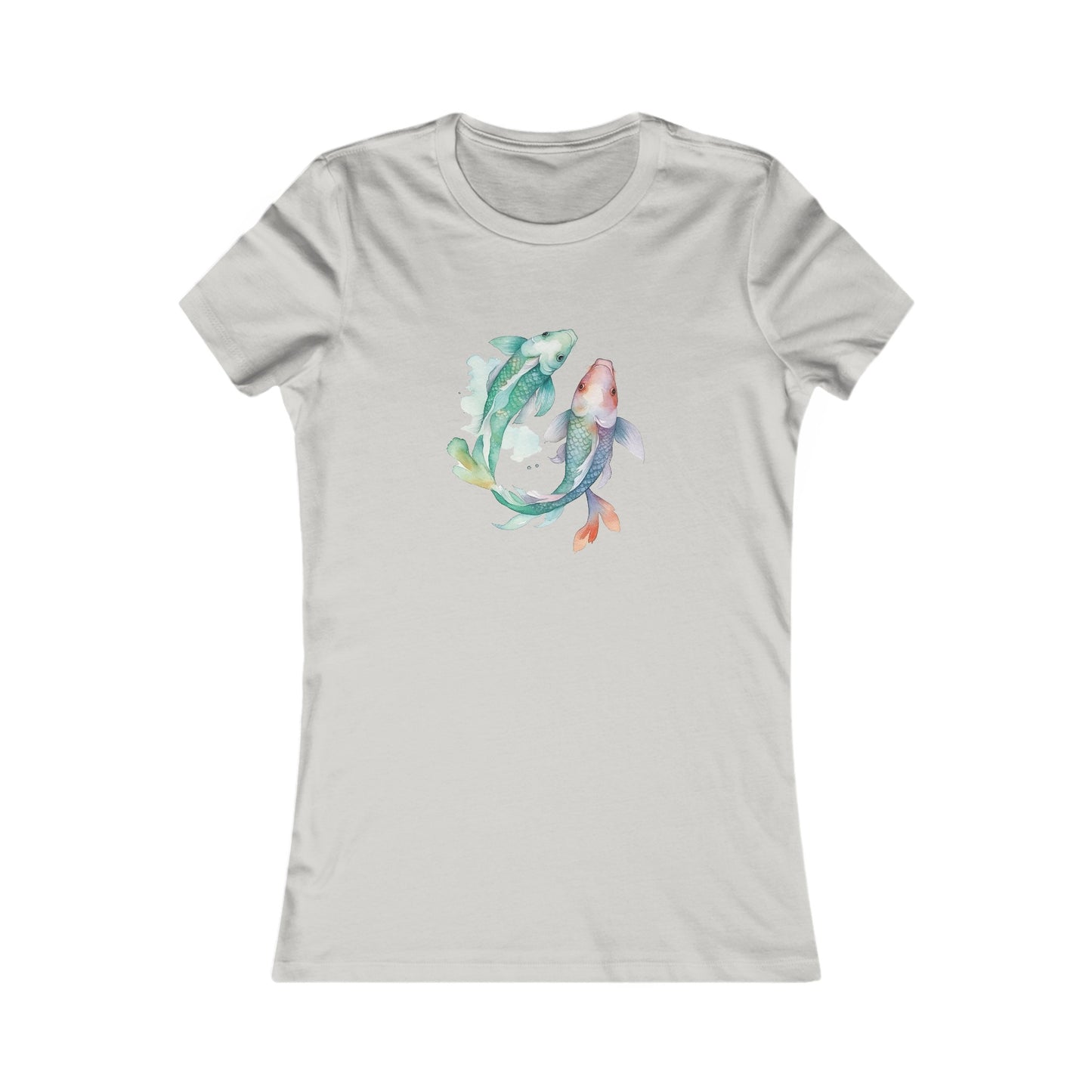 Watercolor Fish Fitted Tee