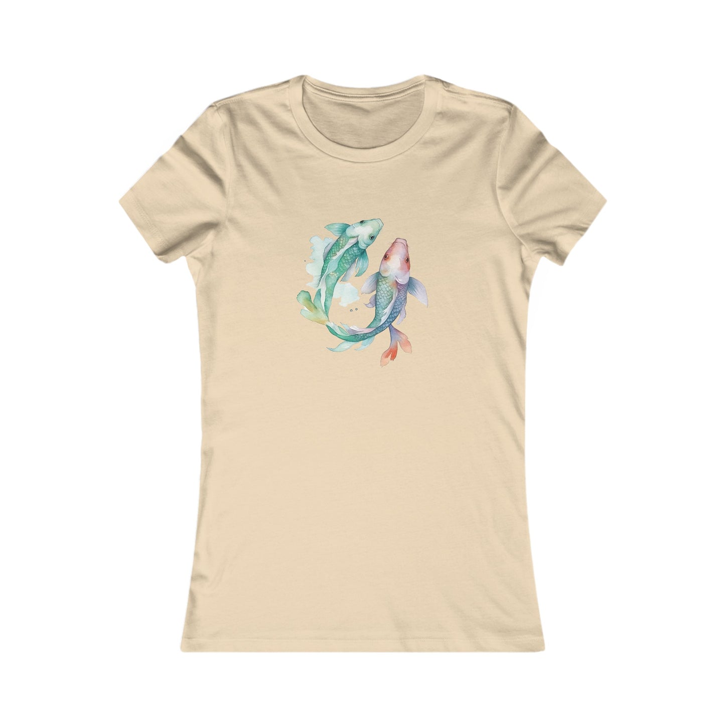 Watercolor Fish Fitted Tee