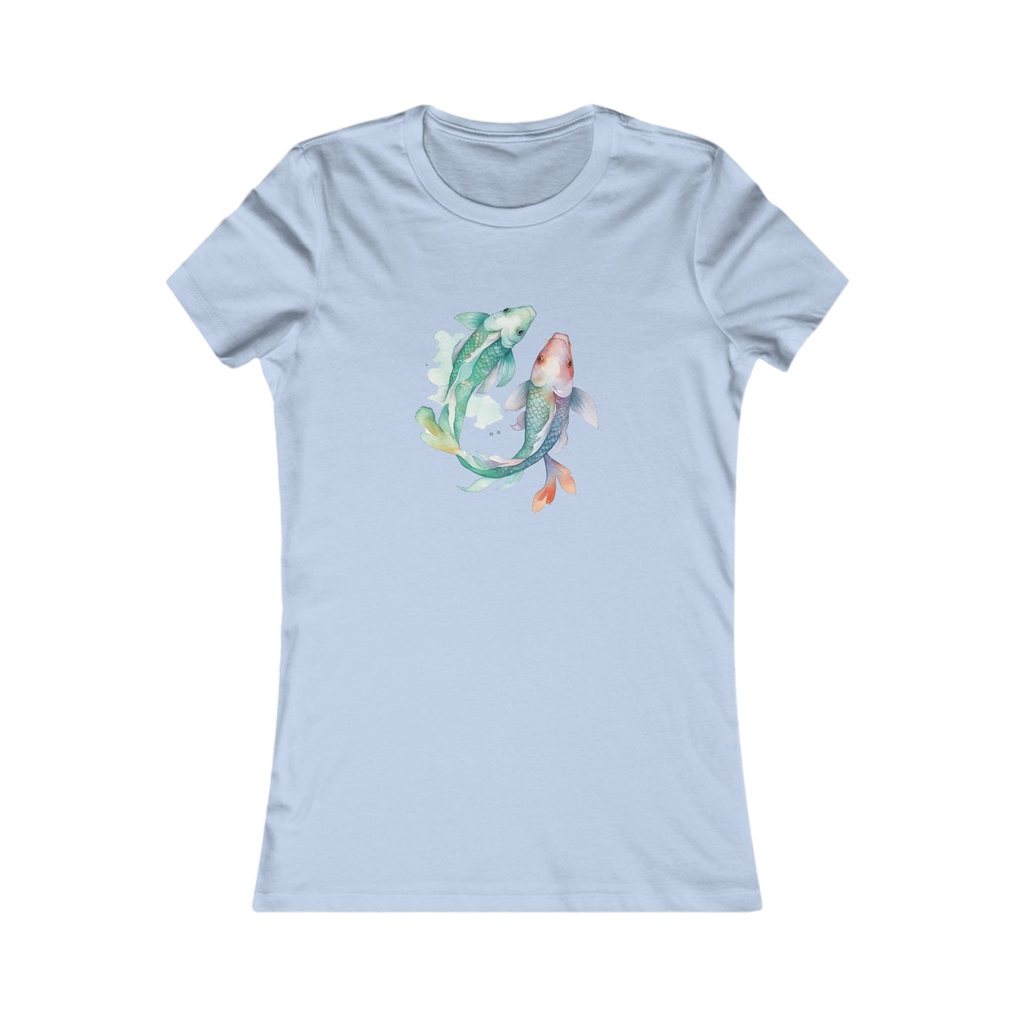 Watercolor Fish Fitted Tee