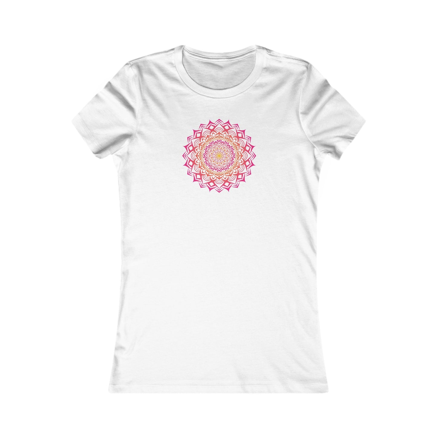 Colorful Mandala Fitted Tee (016)
