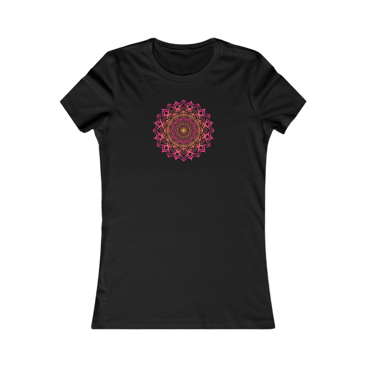 Colorful Mandala Fitted Tee (016)