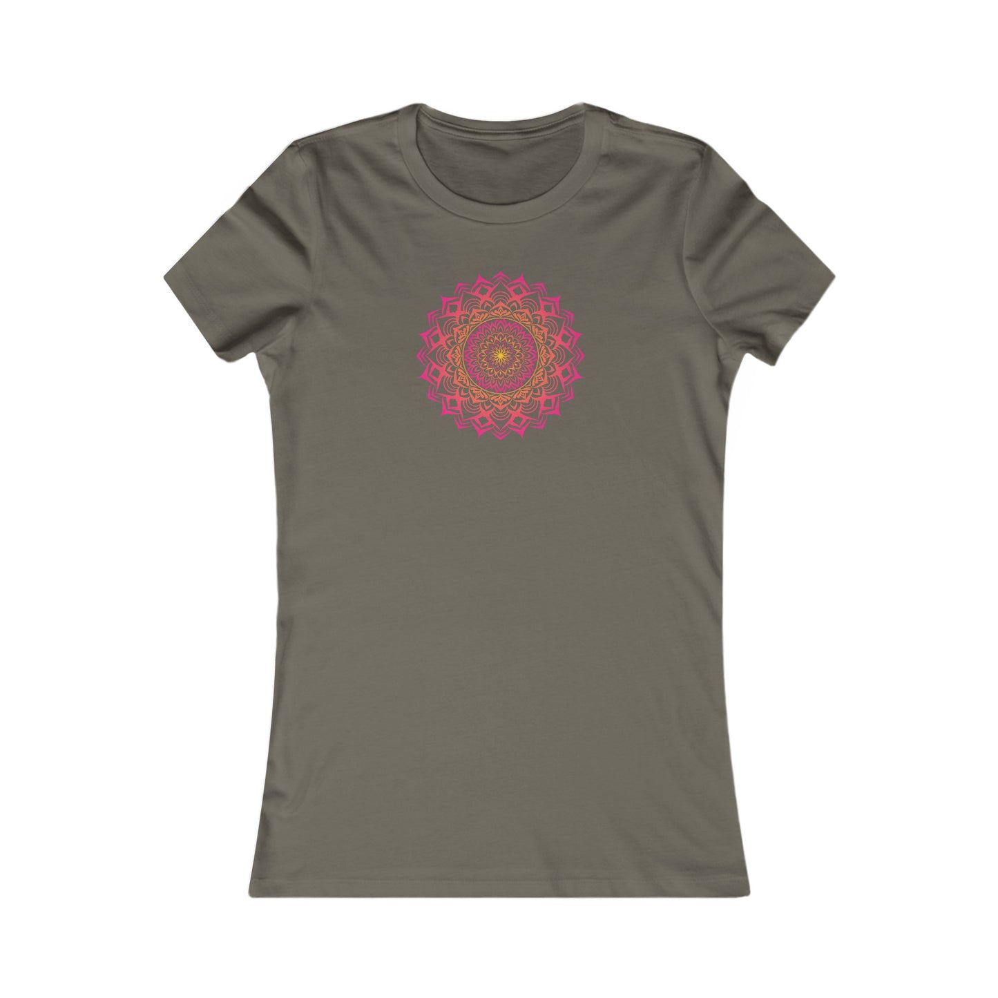 Colorful Mandala Fitted Tee (016)