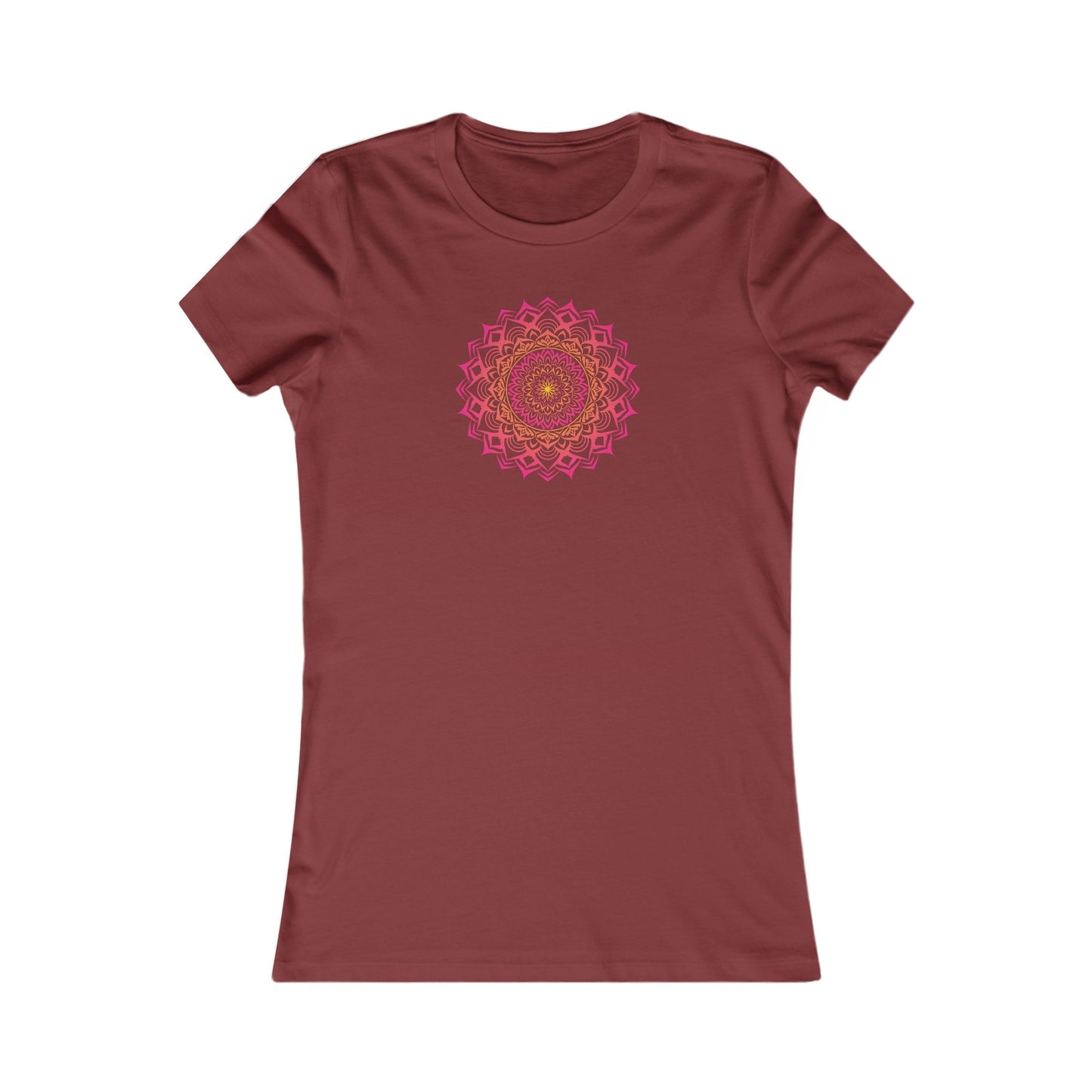 Colorful Mandala Fitted Tee (016)