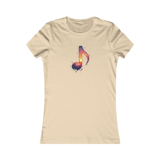 Galaxy Music Note Fitted Tee