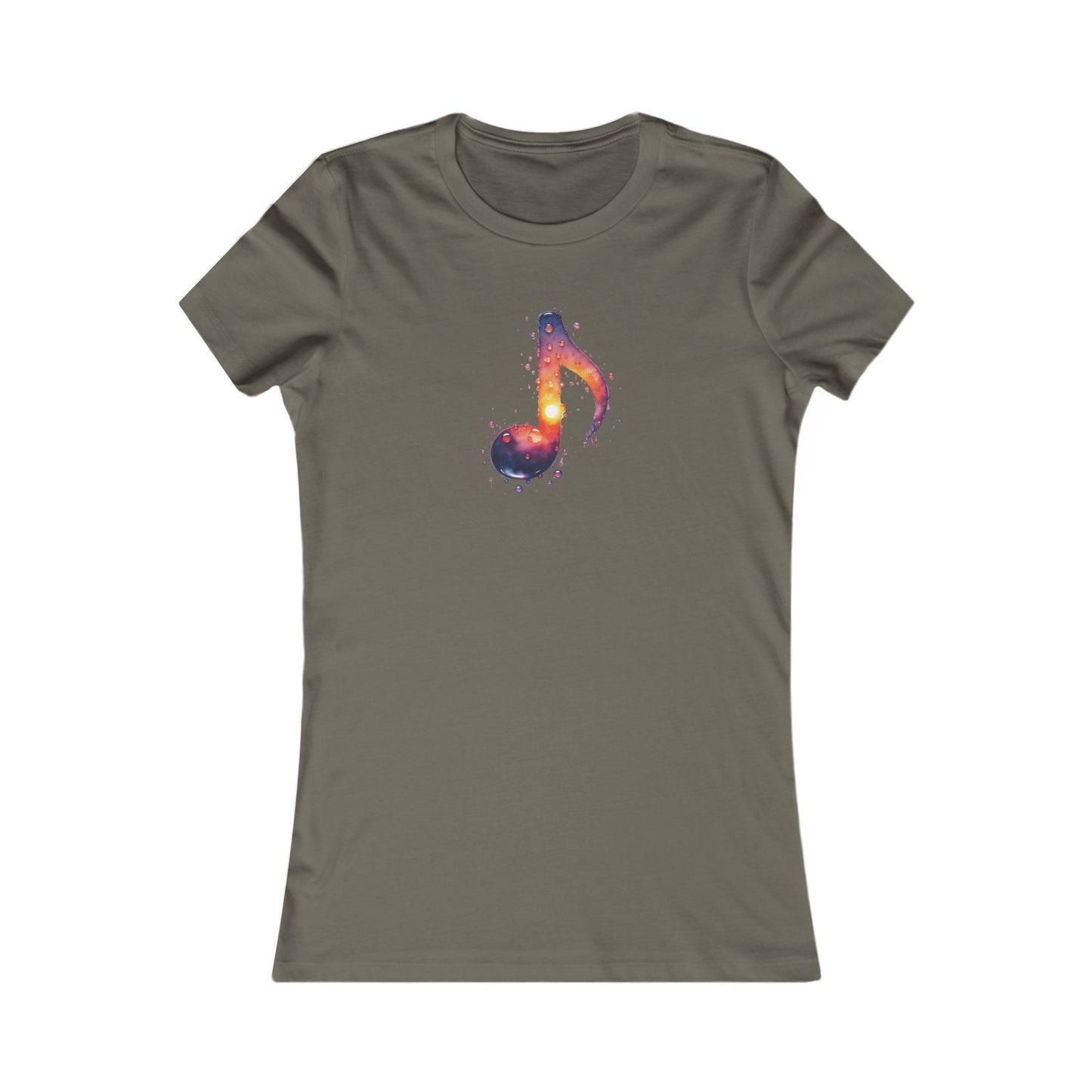 Galaxy Music Note Fitted Tee
