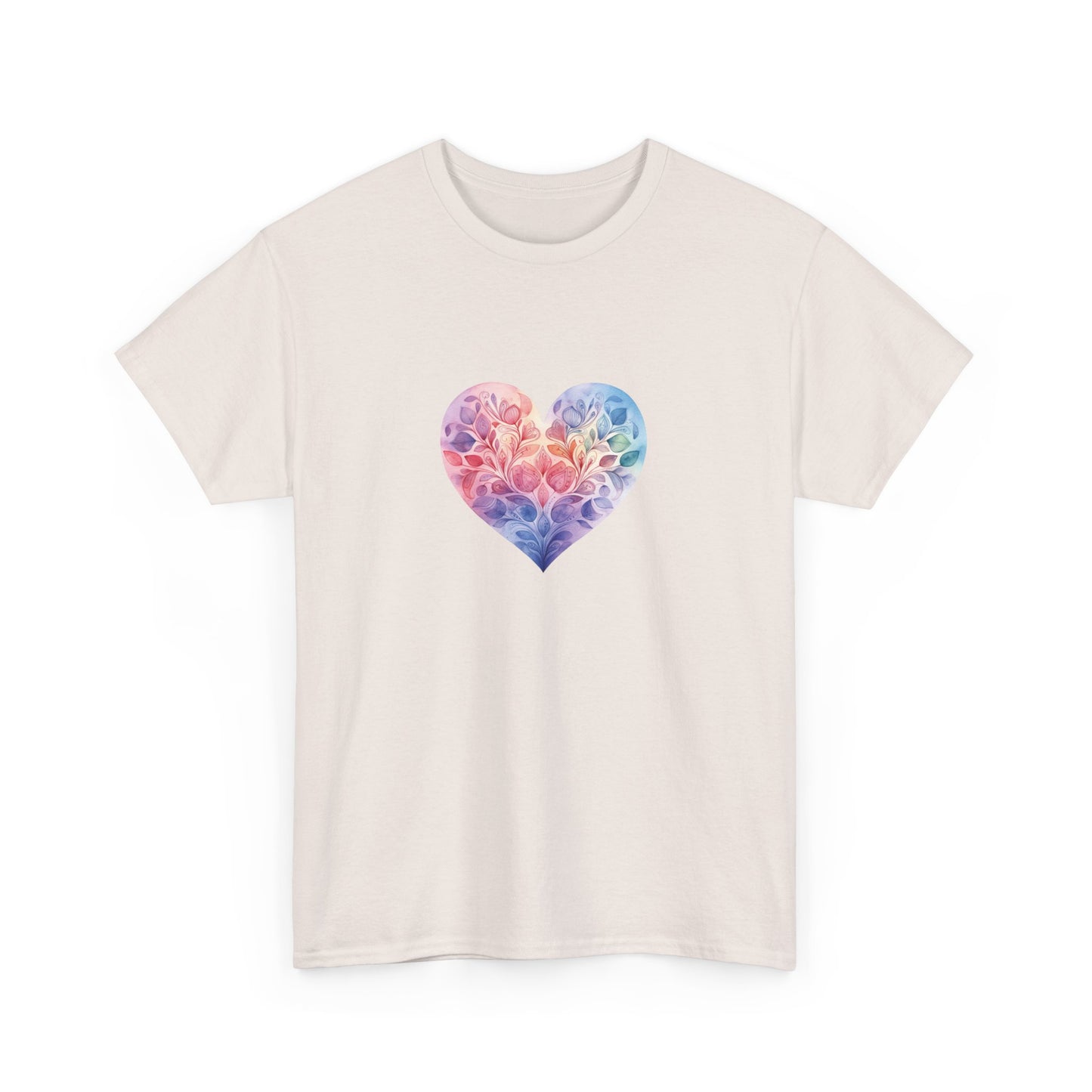 Watercolor Heart Short Sleeve Tee 006