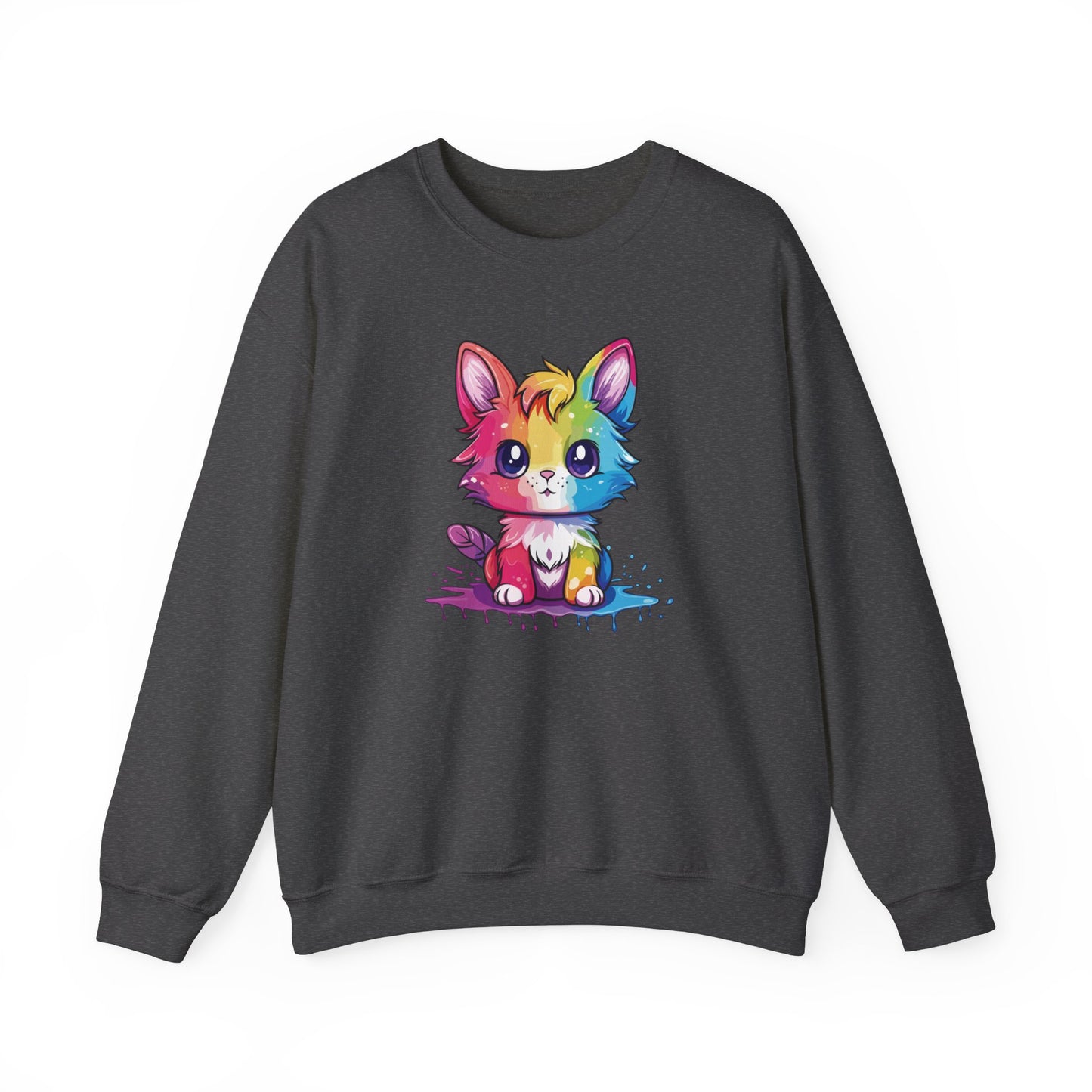 Rainbow Animated Cat Sweatshirt