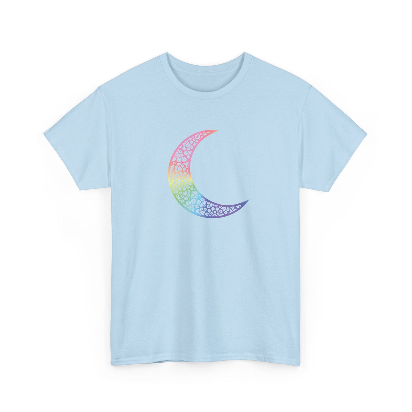 Colorful Mandala Moon Short Sleeve Tee