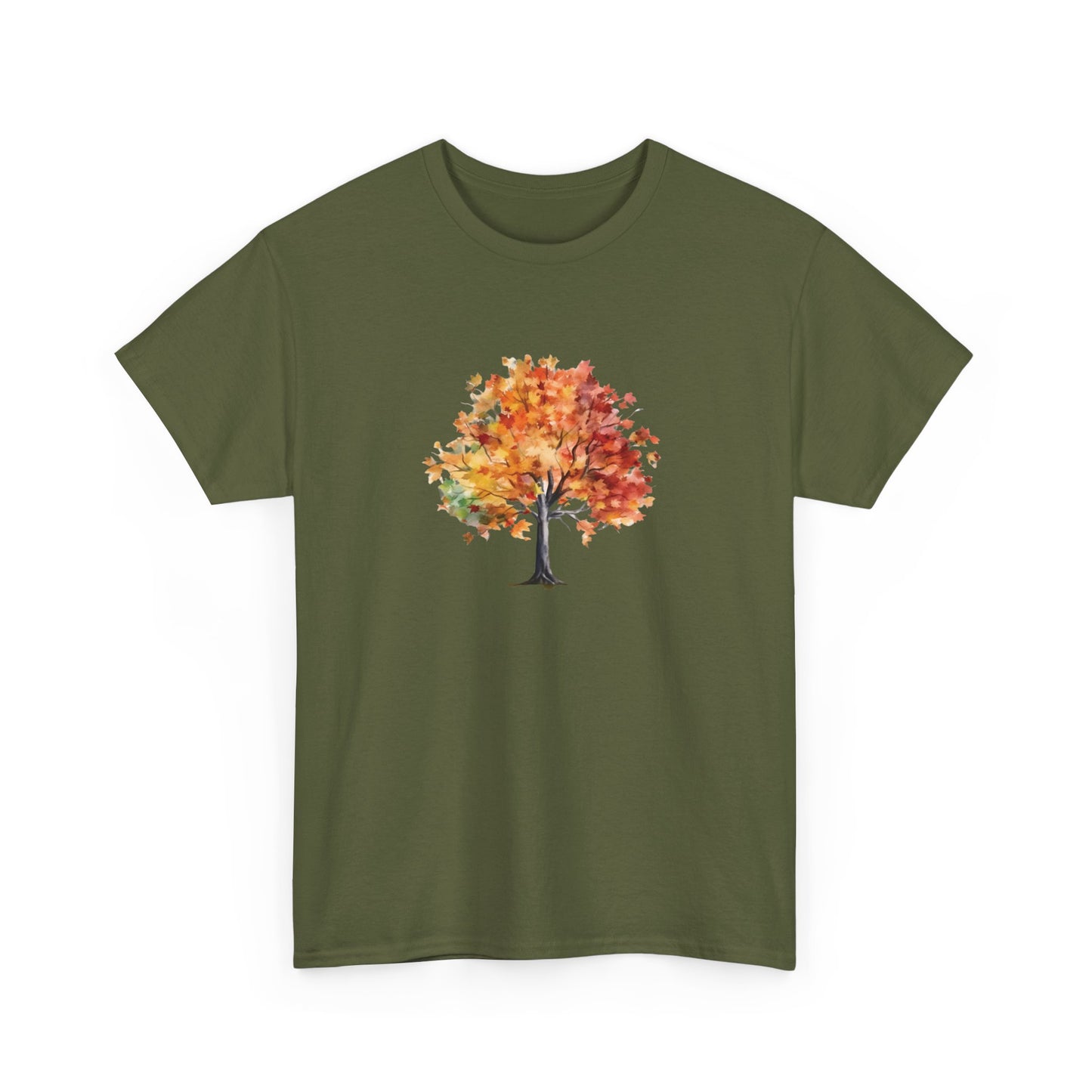 Watercolor Autumn Tree Short Sleeve Tee