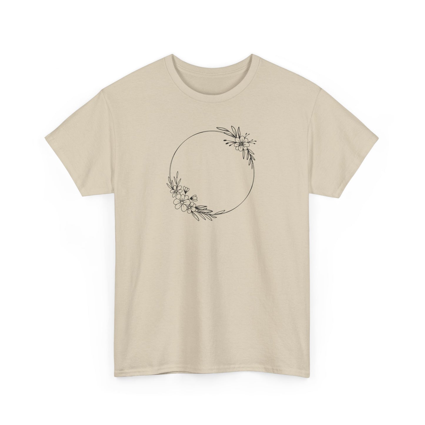 Double Floral Circle Short Sleeve Tee
