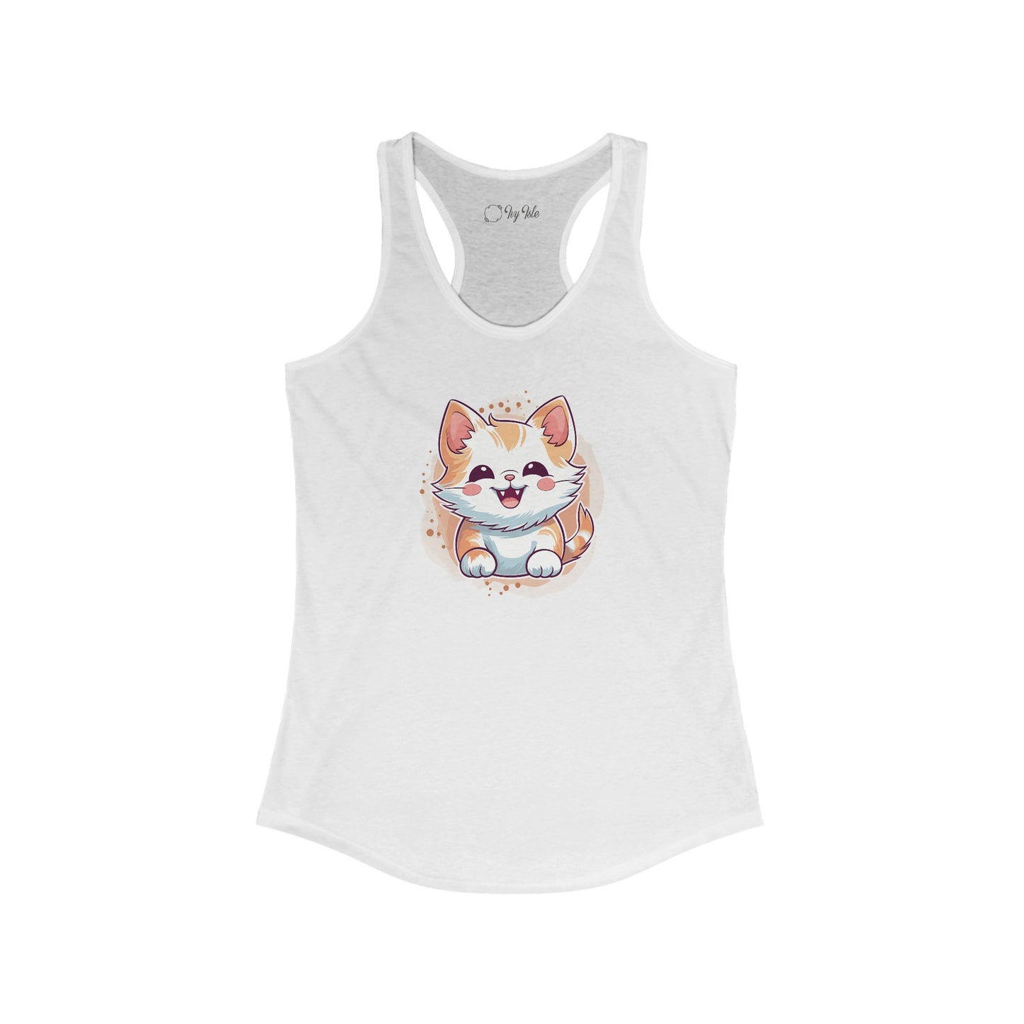 Cute Brown Cat Racerback Tank