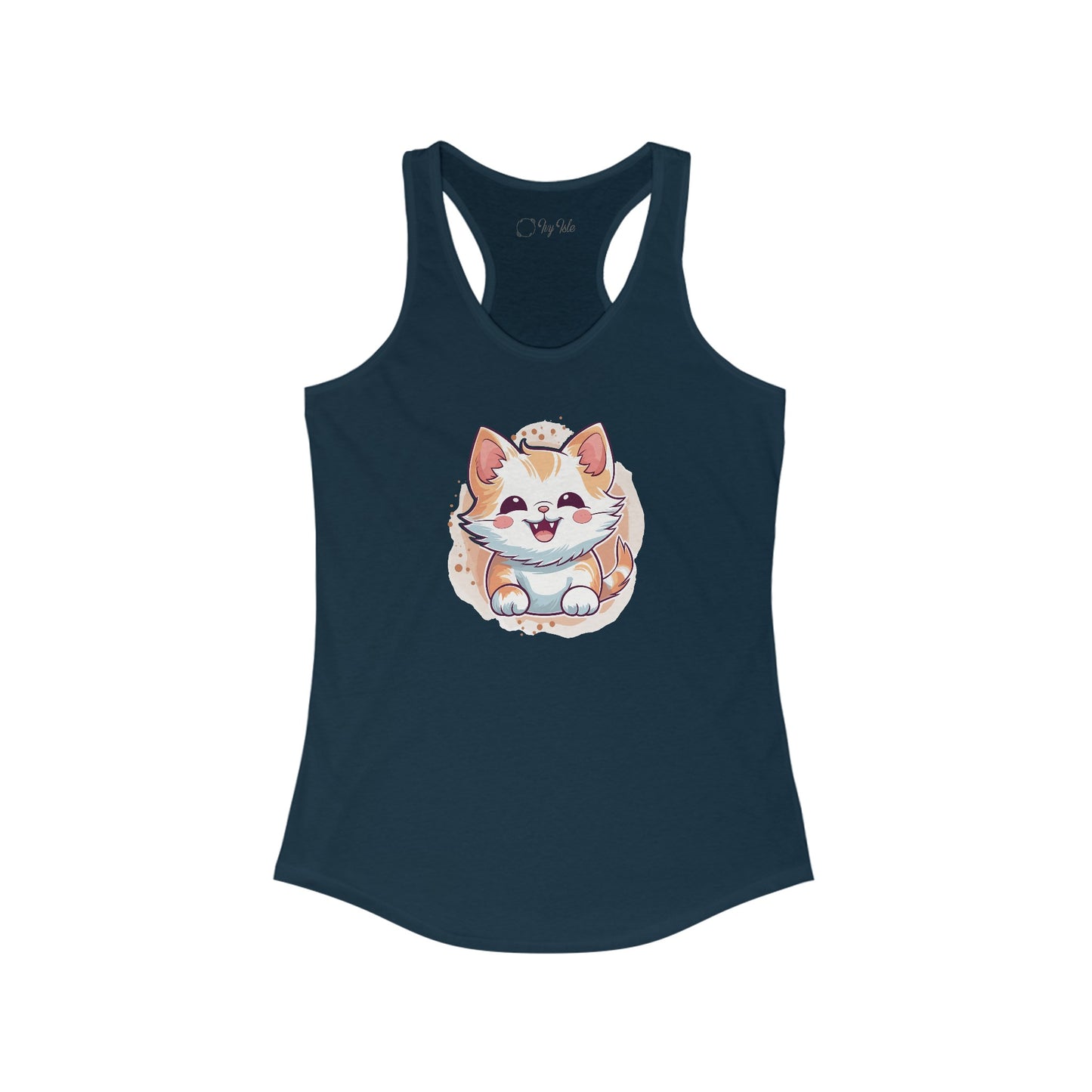 Cute Brown Cat Racerback Tank