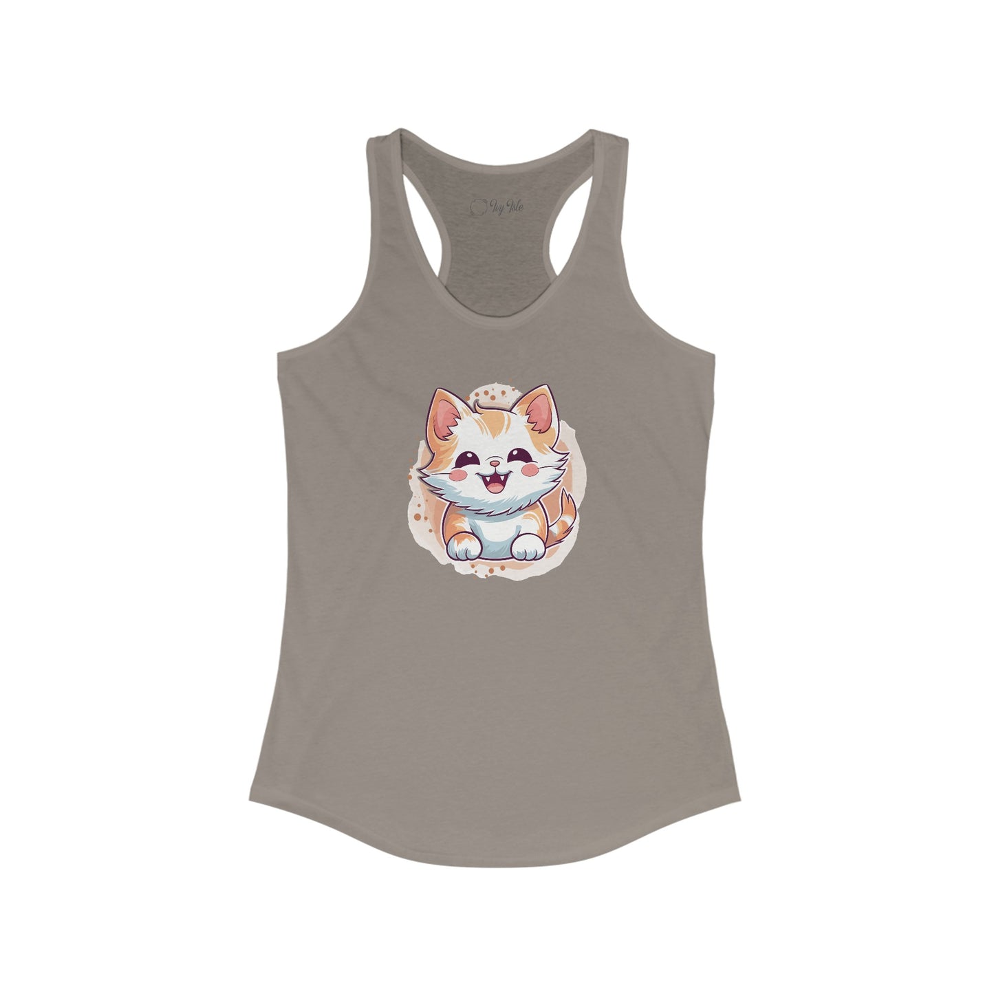Cute Brown Cat Racerback Tank