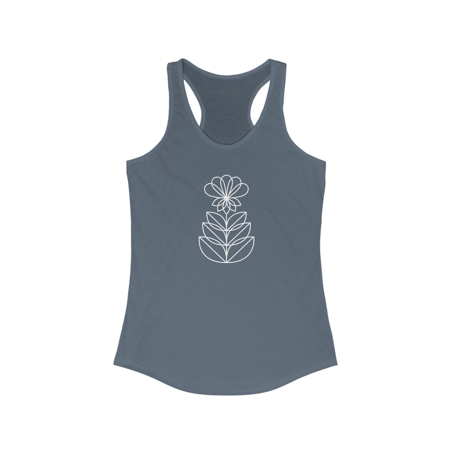 Abstract Flower Racerback Tank