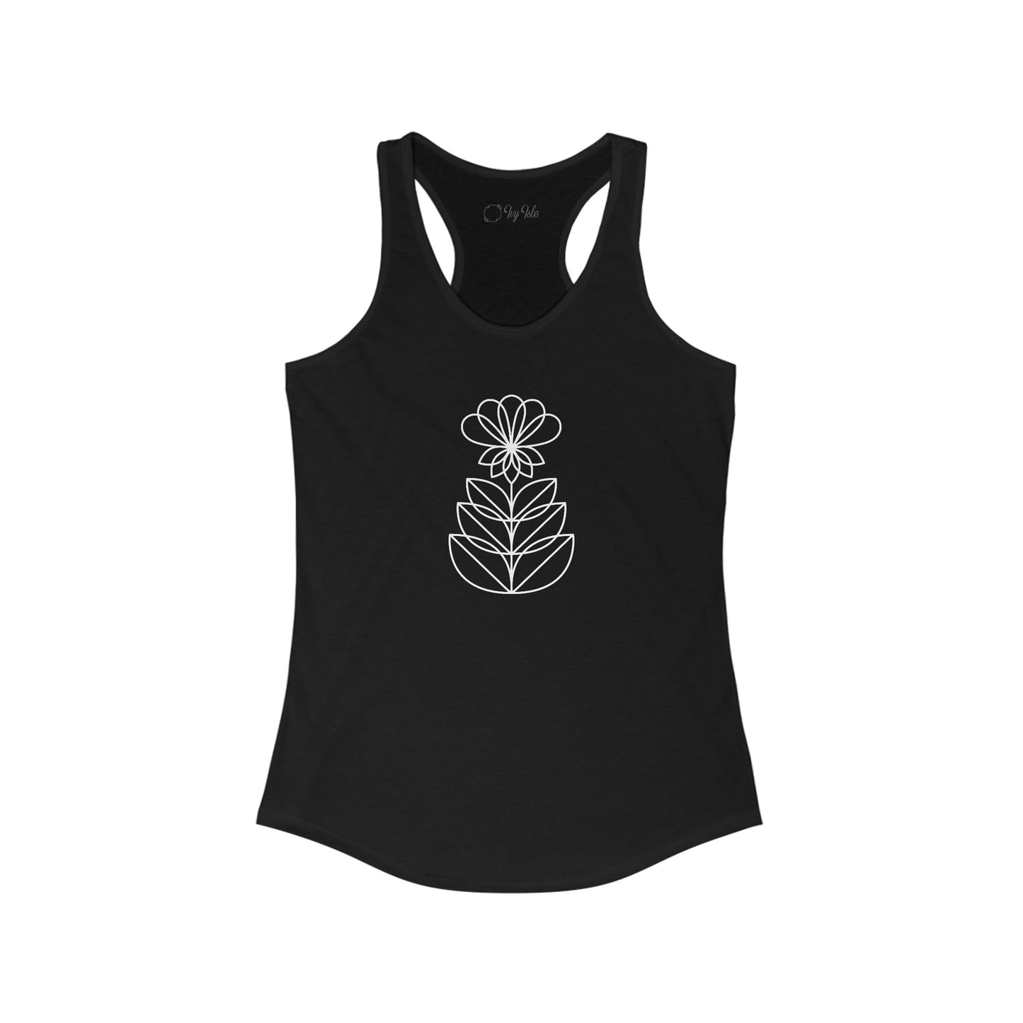 Abstract Flower Racerback Tank