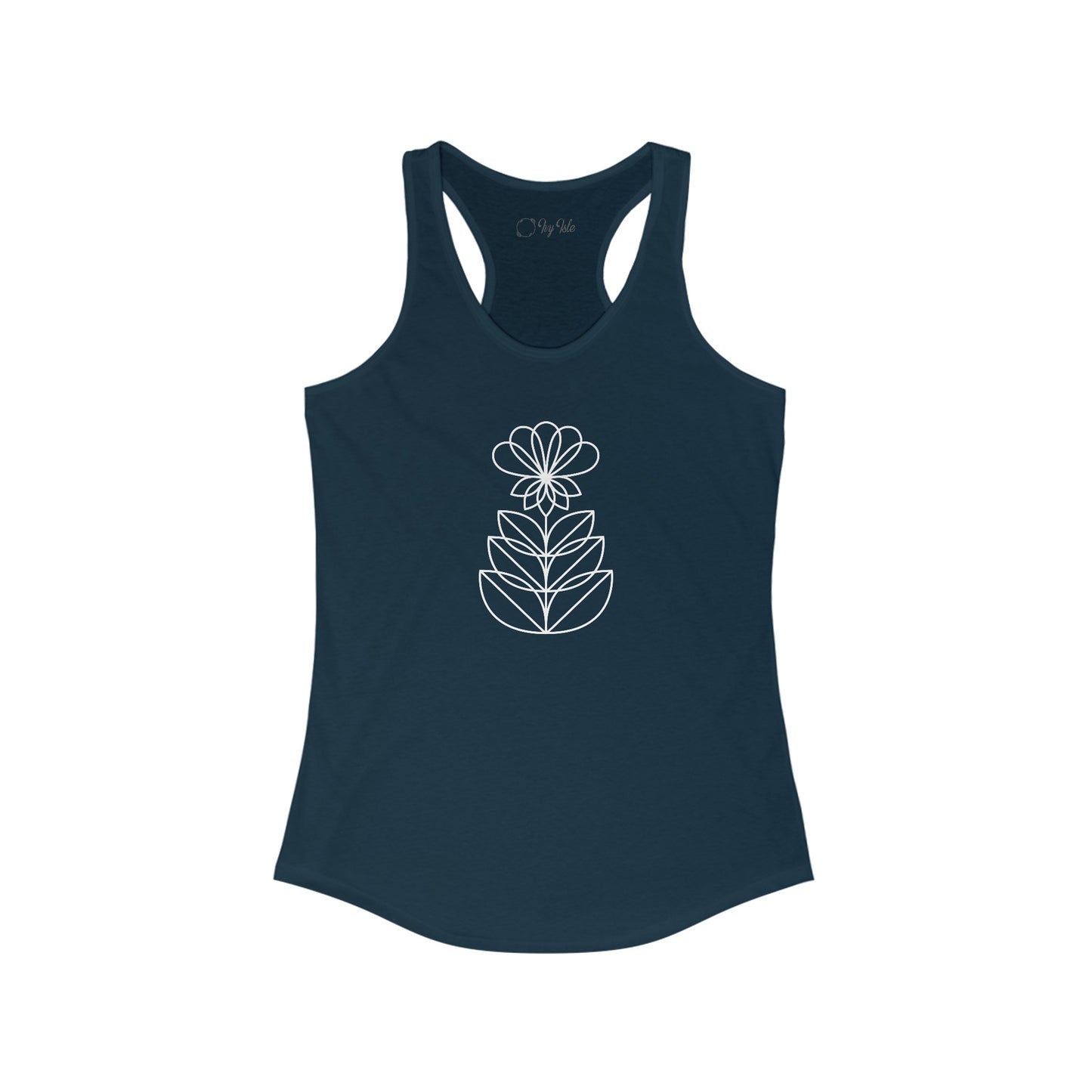 Abstract Flower Racerback Tank