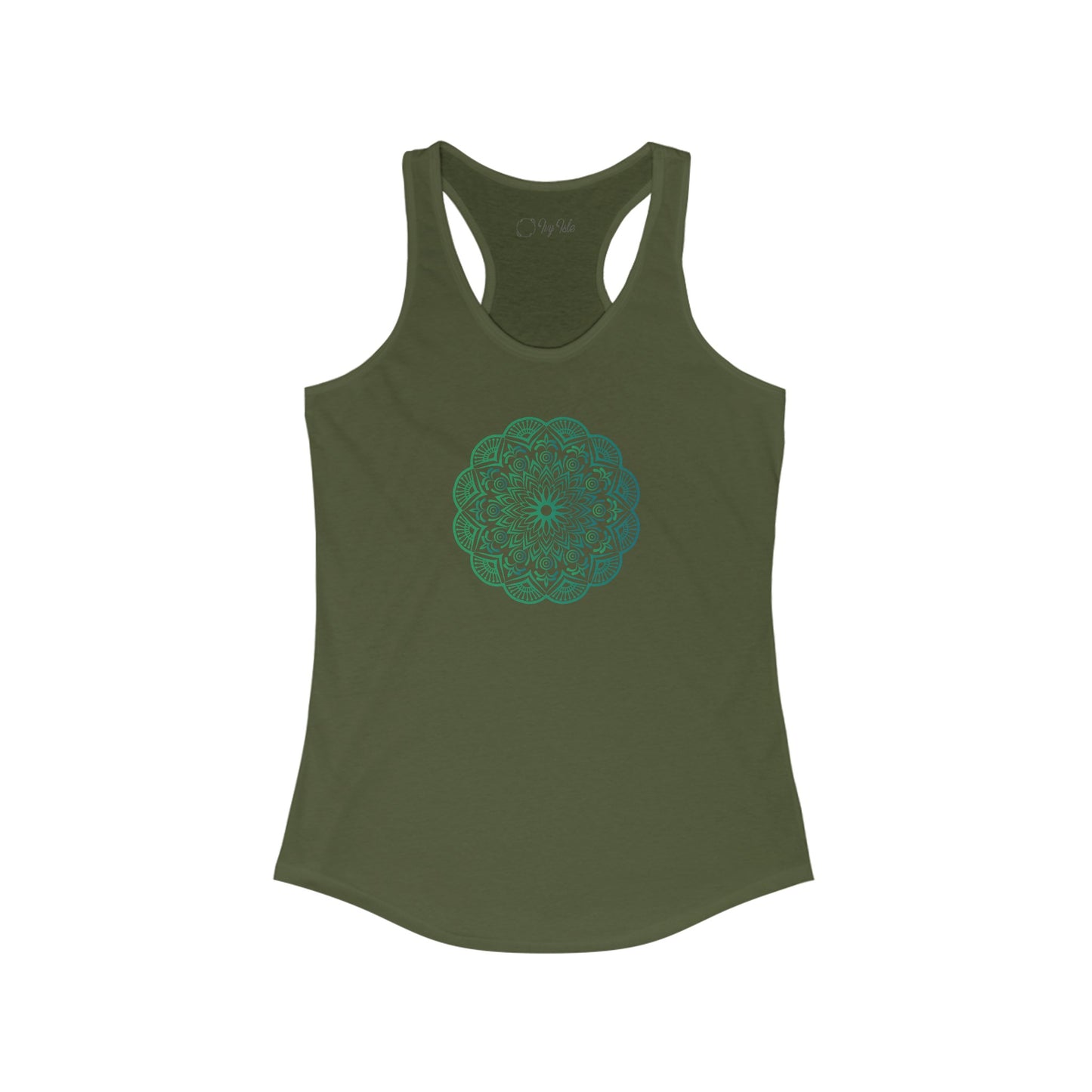 Colorful Mandala Racerback Tank (023)
