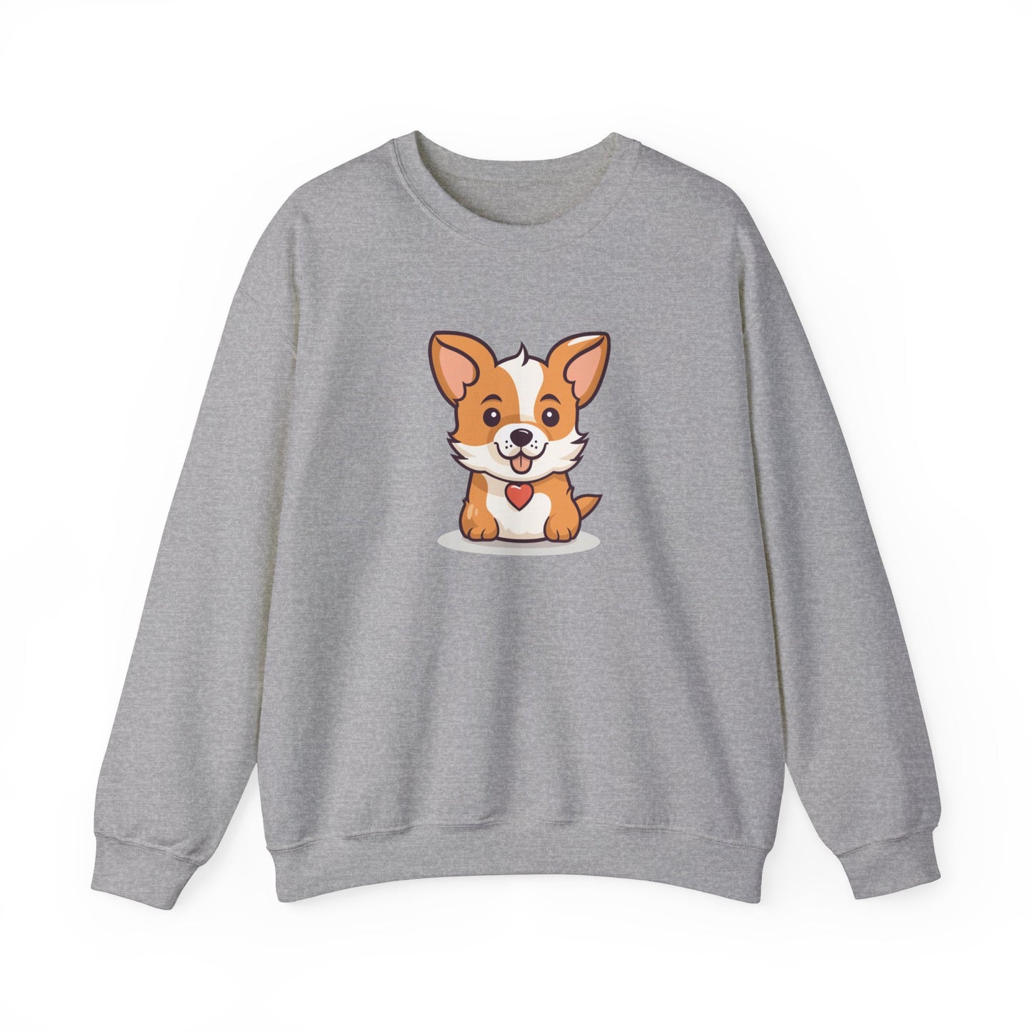 Cute Dog with Heart Sweatshirt