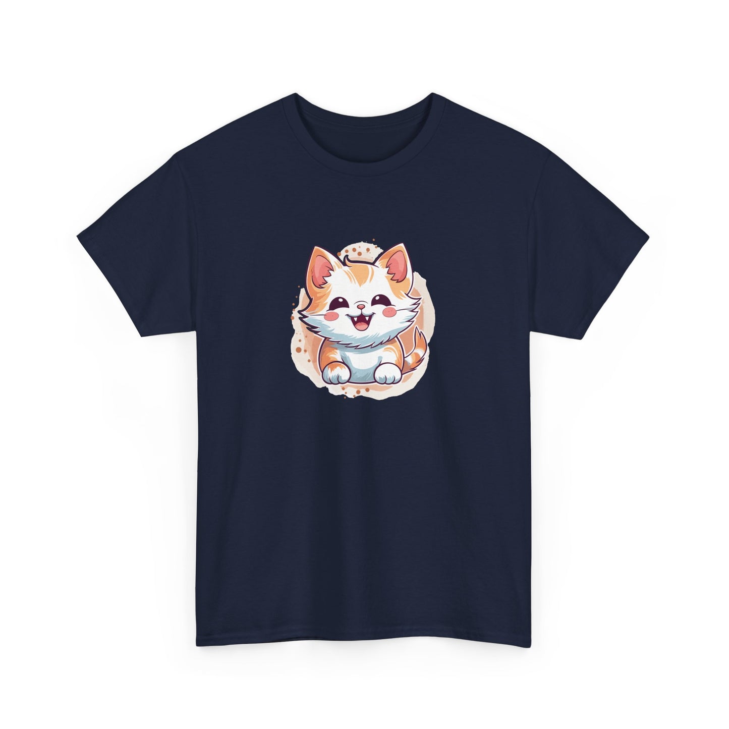 Cute Brown Cat Short Sleeve Tee