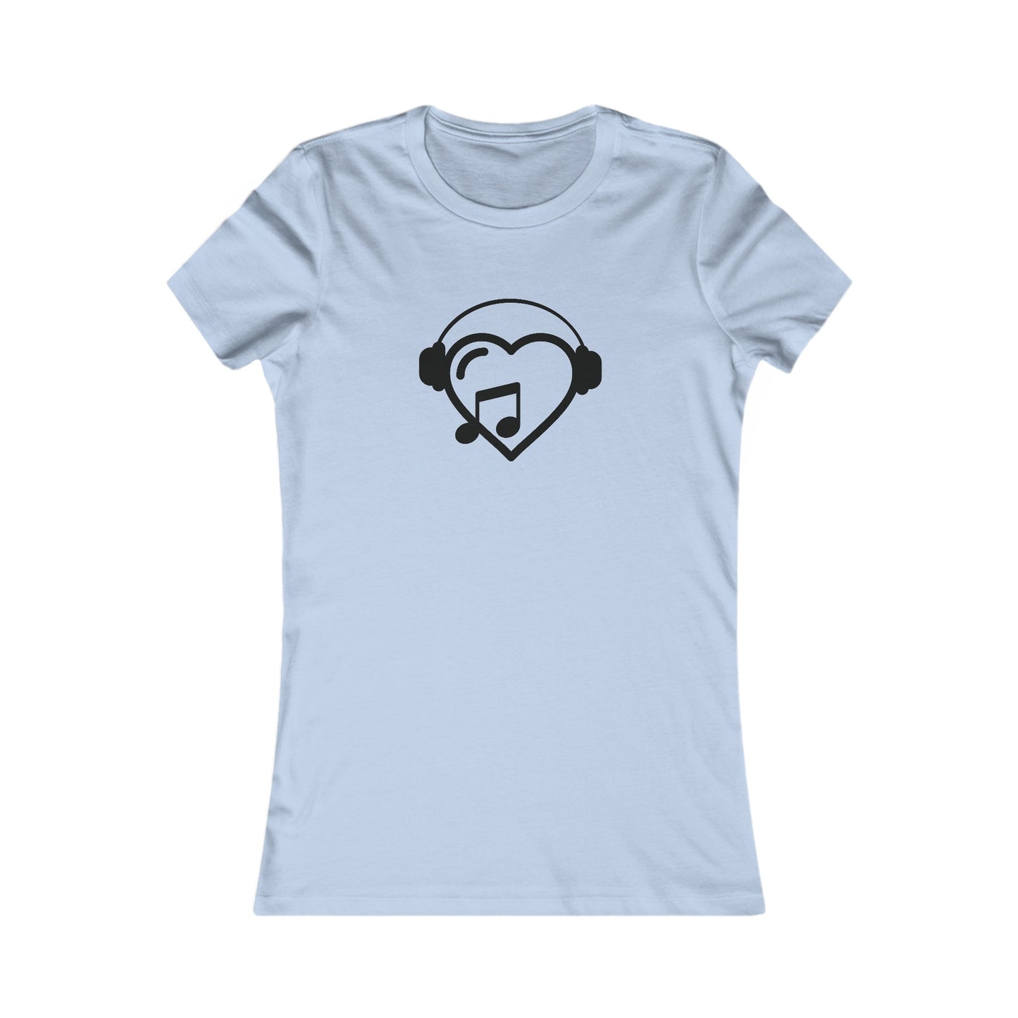 Music Heart Fitted Tee